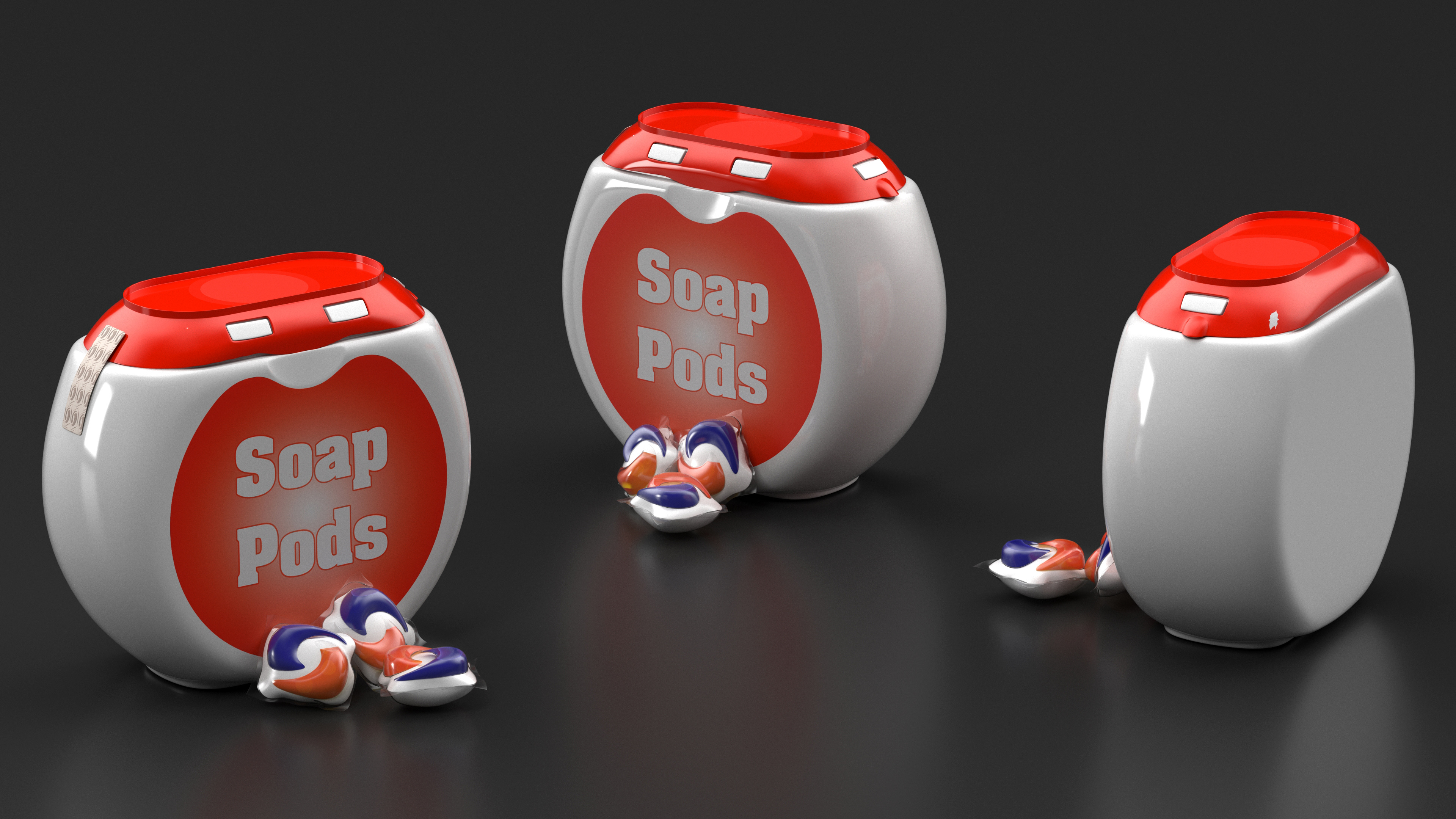 Detergent Soap Pods Pack 3D model