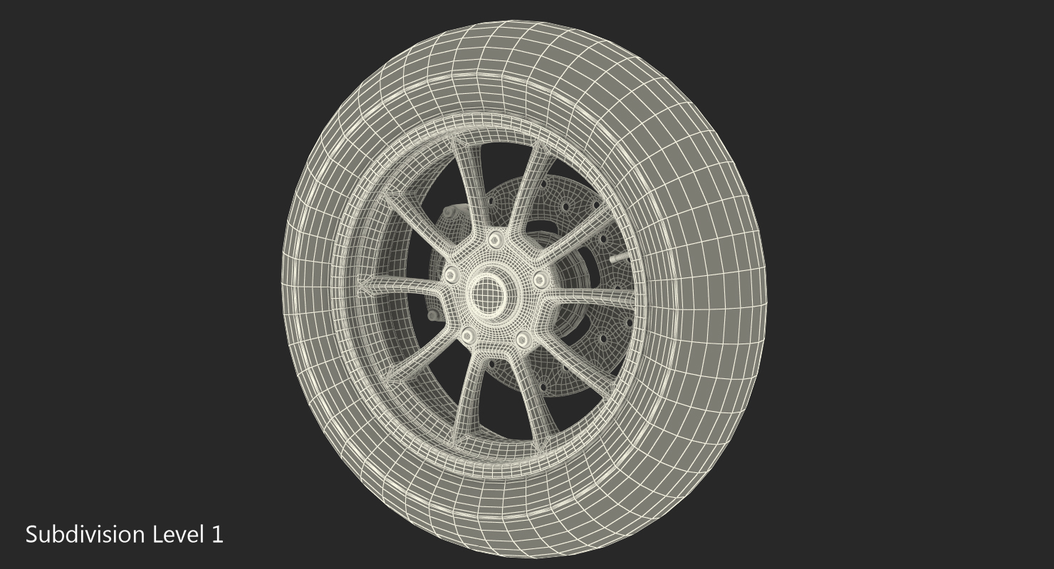 3D Scooter Wheel model