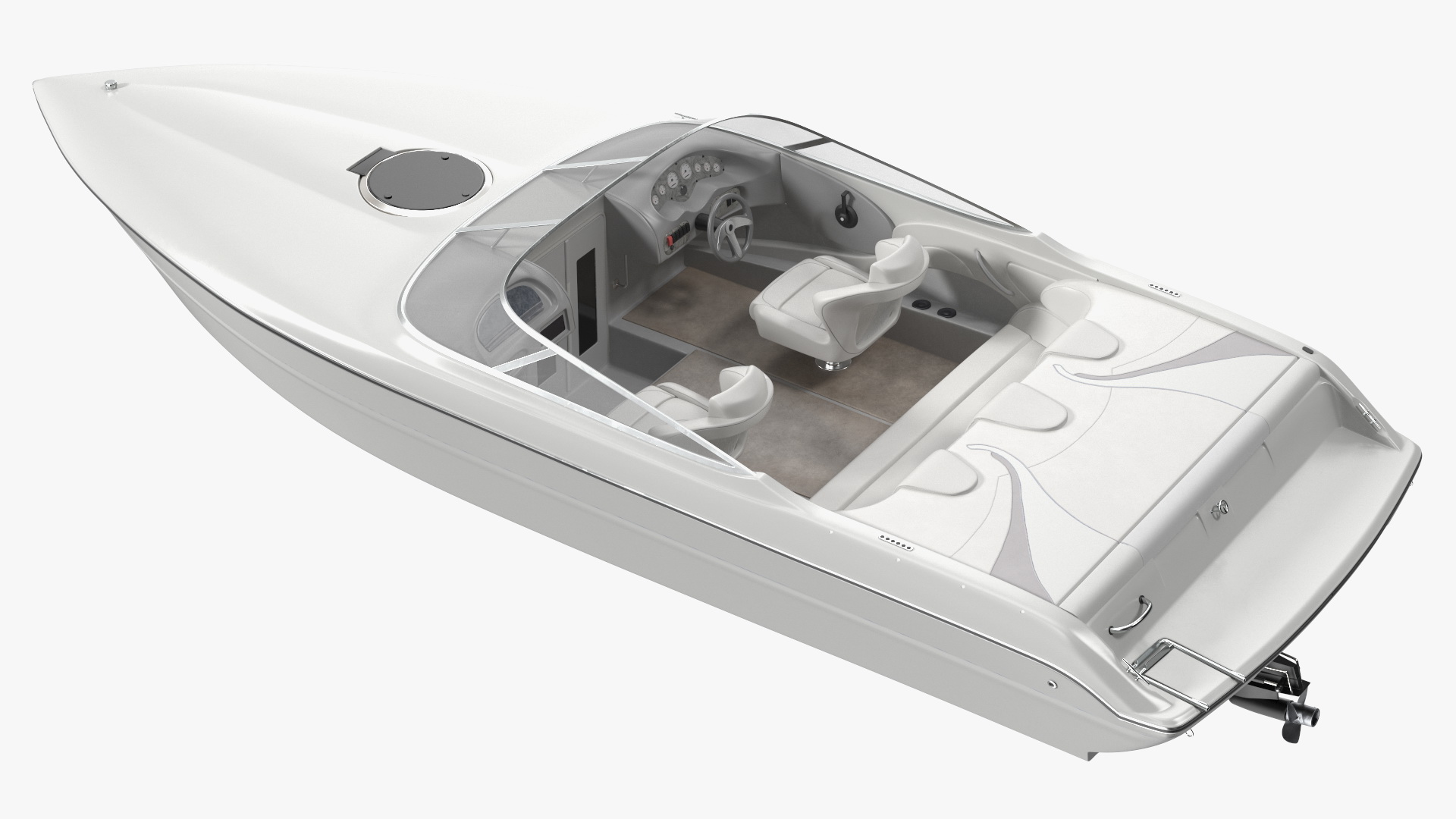 3D model White Deck Boat