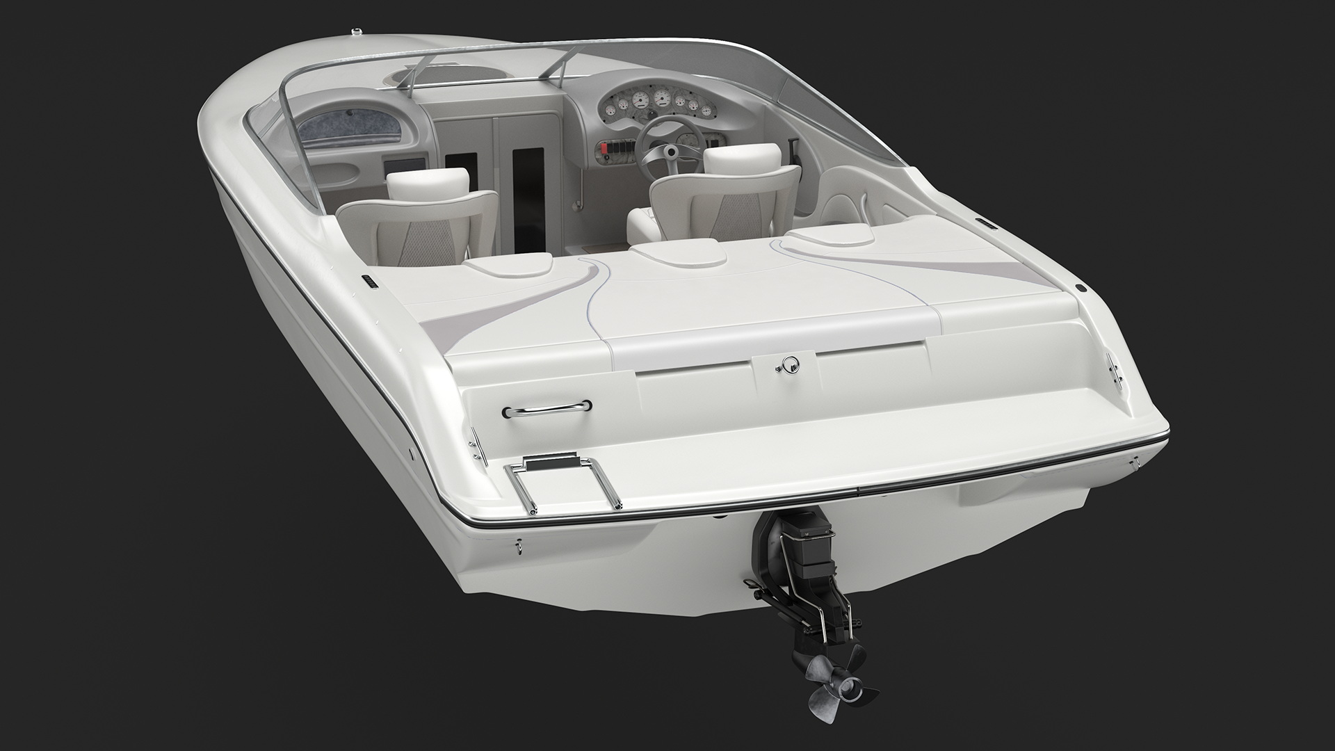 3D model White Deck Boat