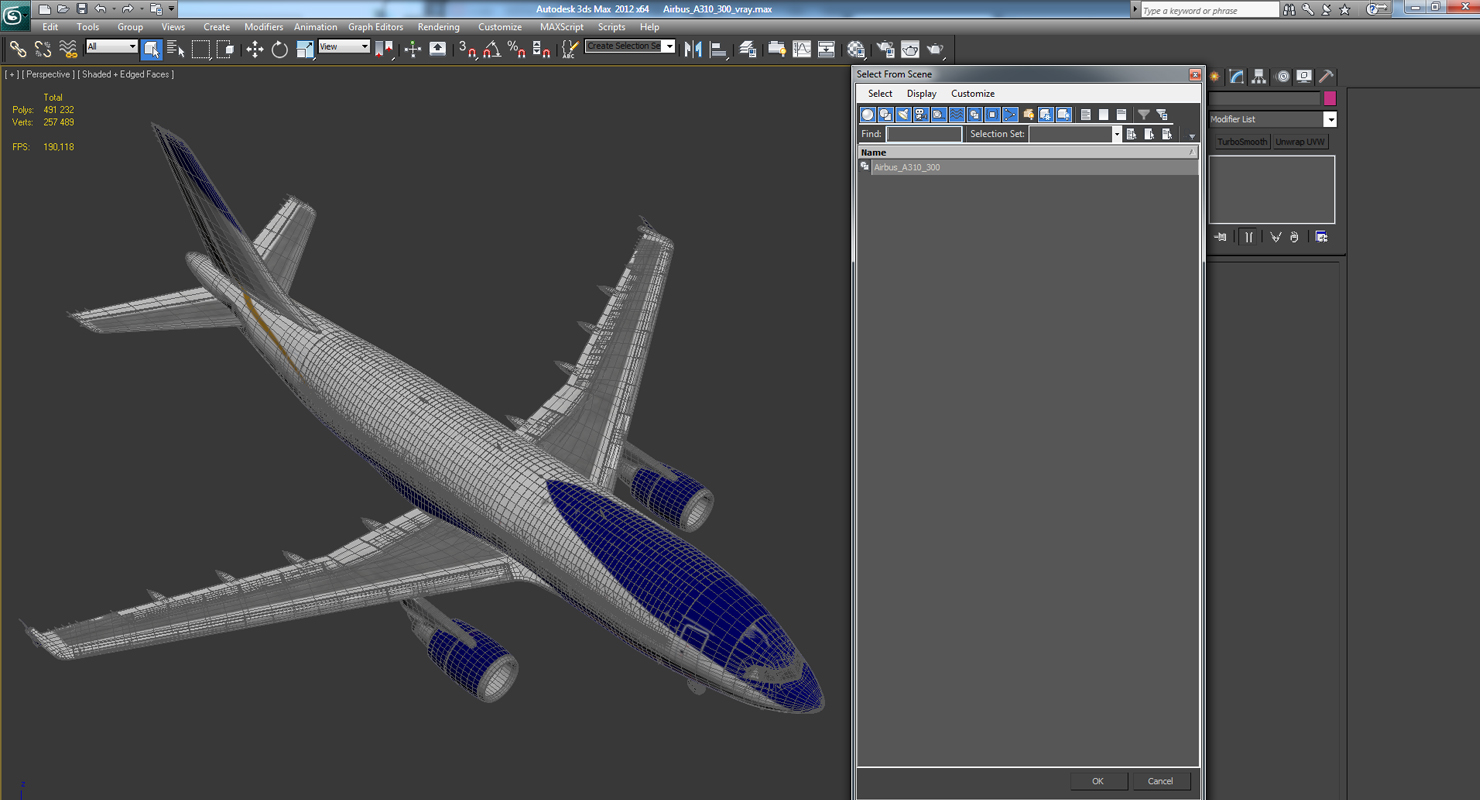 3D model Airbus A310 300