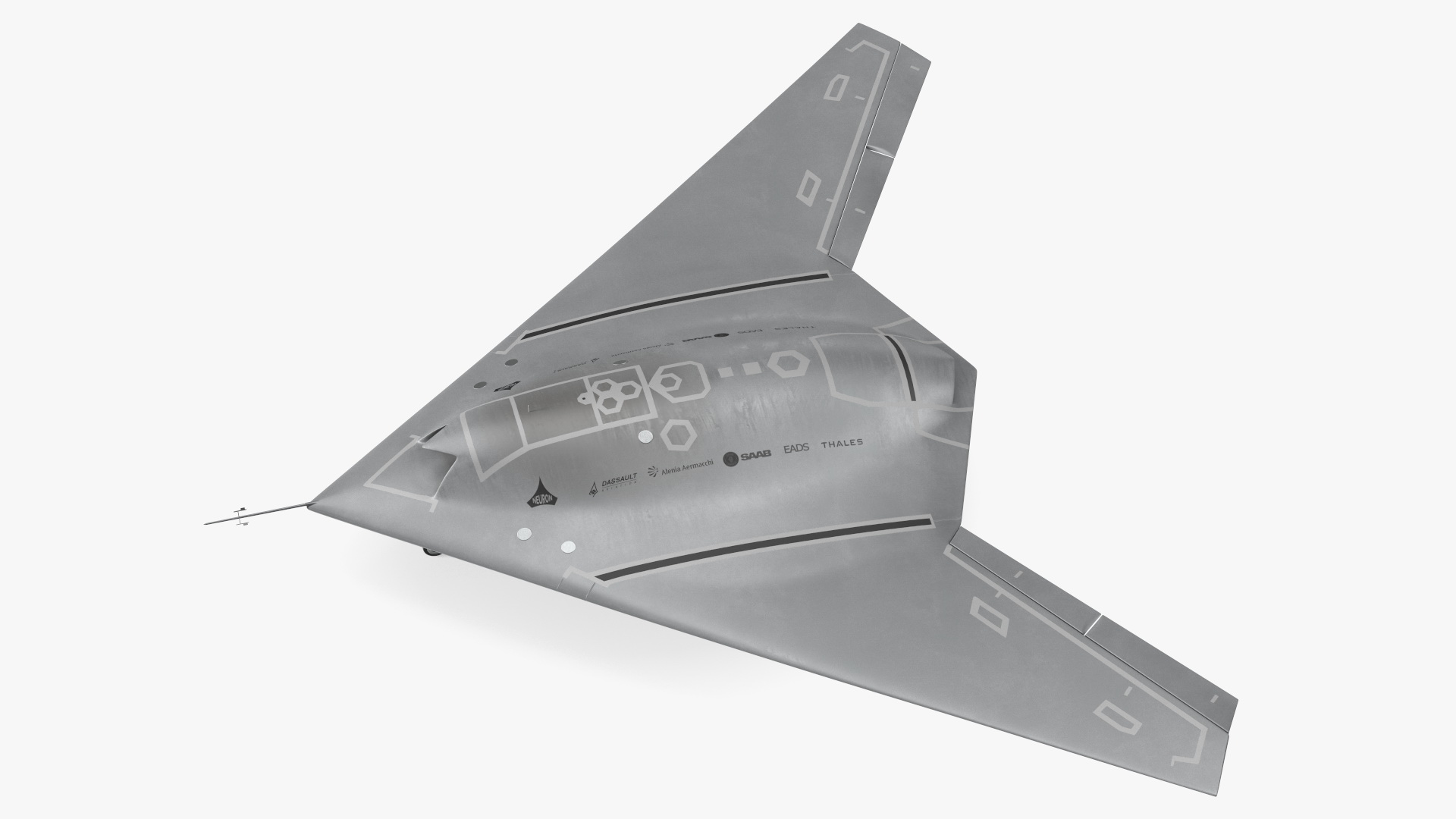 3D model Dassault nEUROn Stealth UCAV Rigged