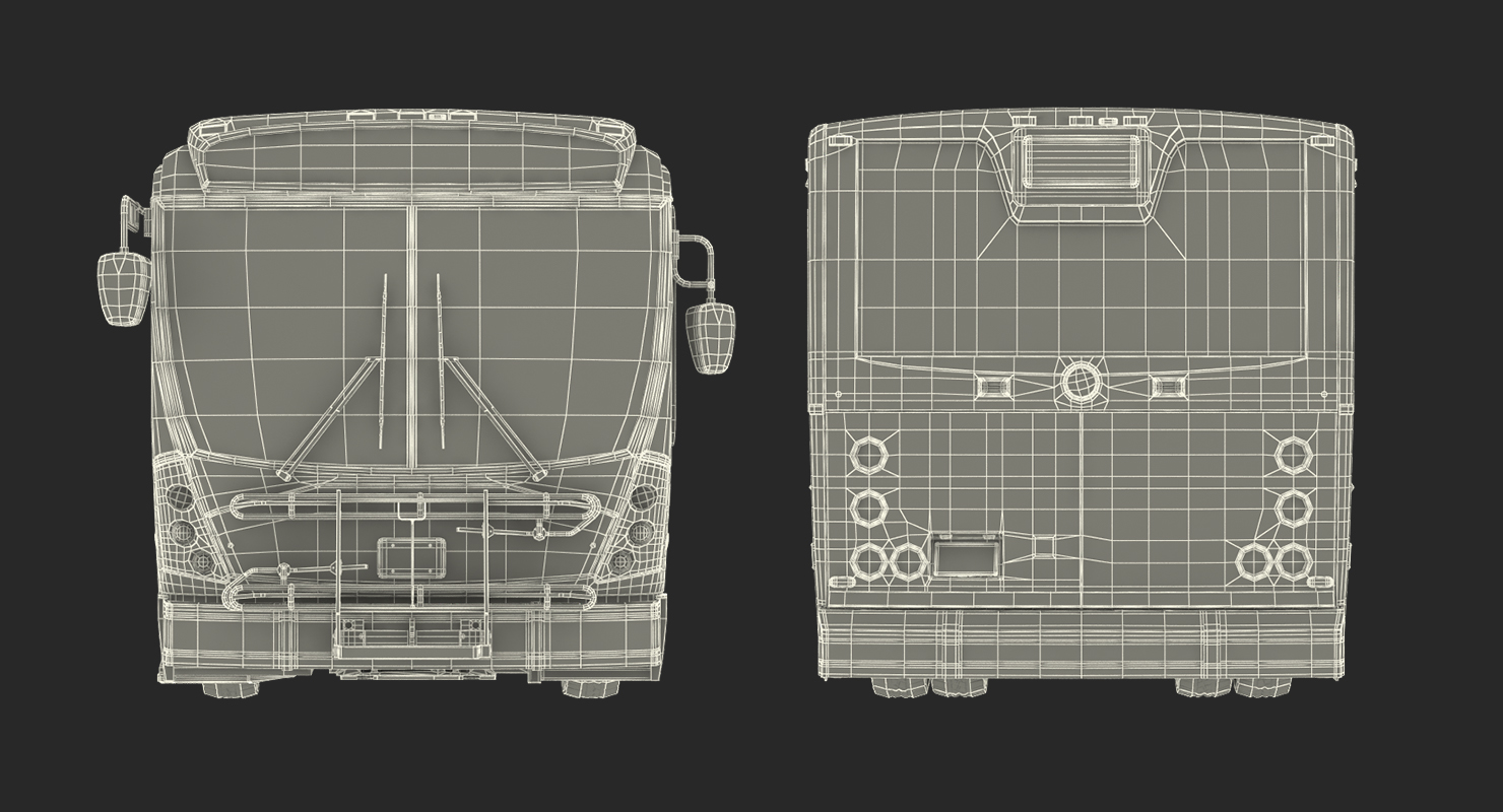 3D Bus Nabi Model 416 NYC Airport Express model