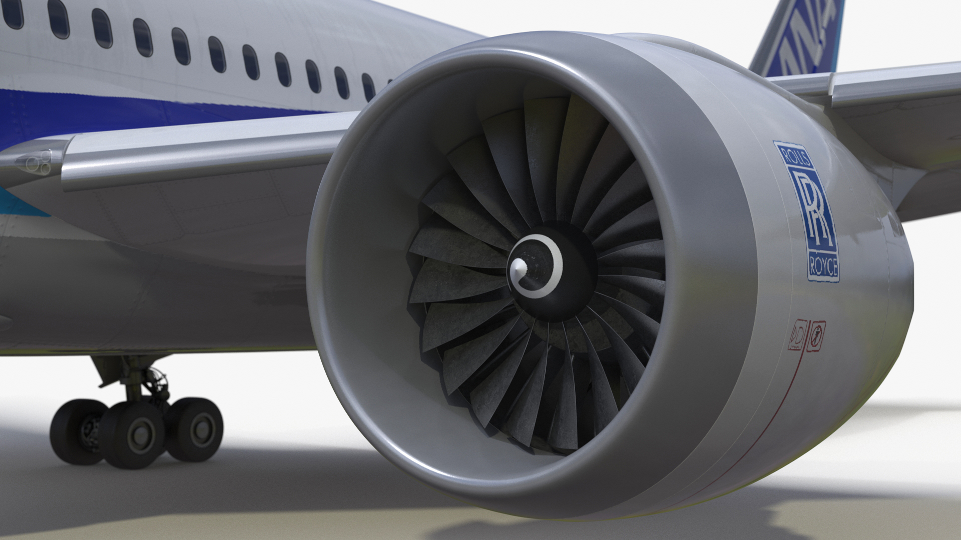 3D Boeing 787-8 Dreamliner ANA Livery Rigged