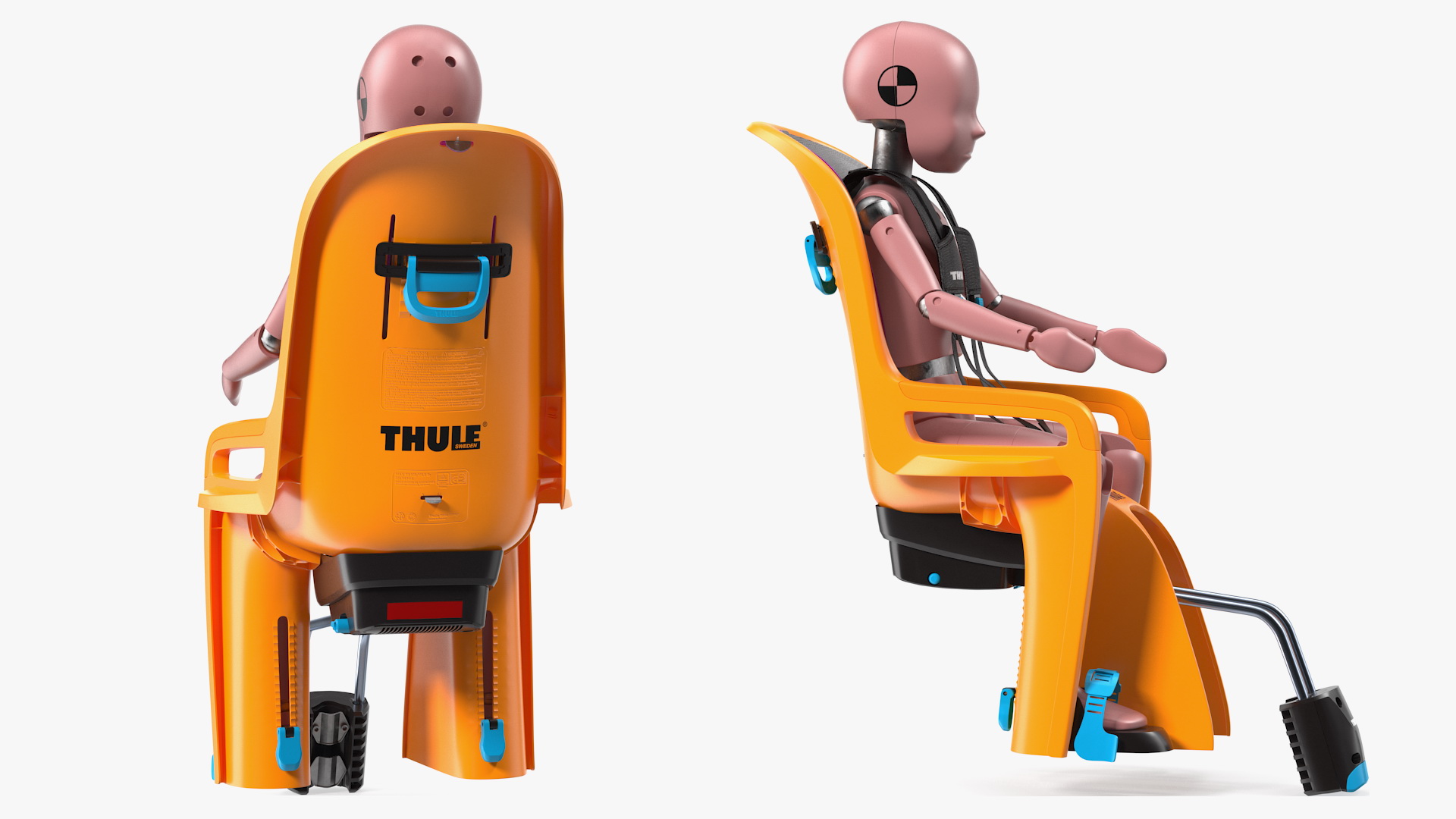 3D Child Crash Test Dummy in Thule RideAlong Safety Seat model