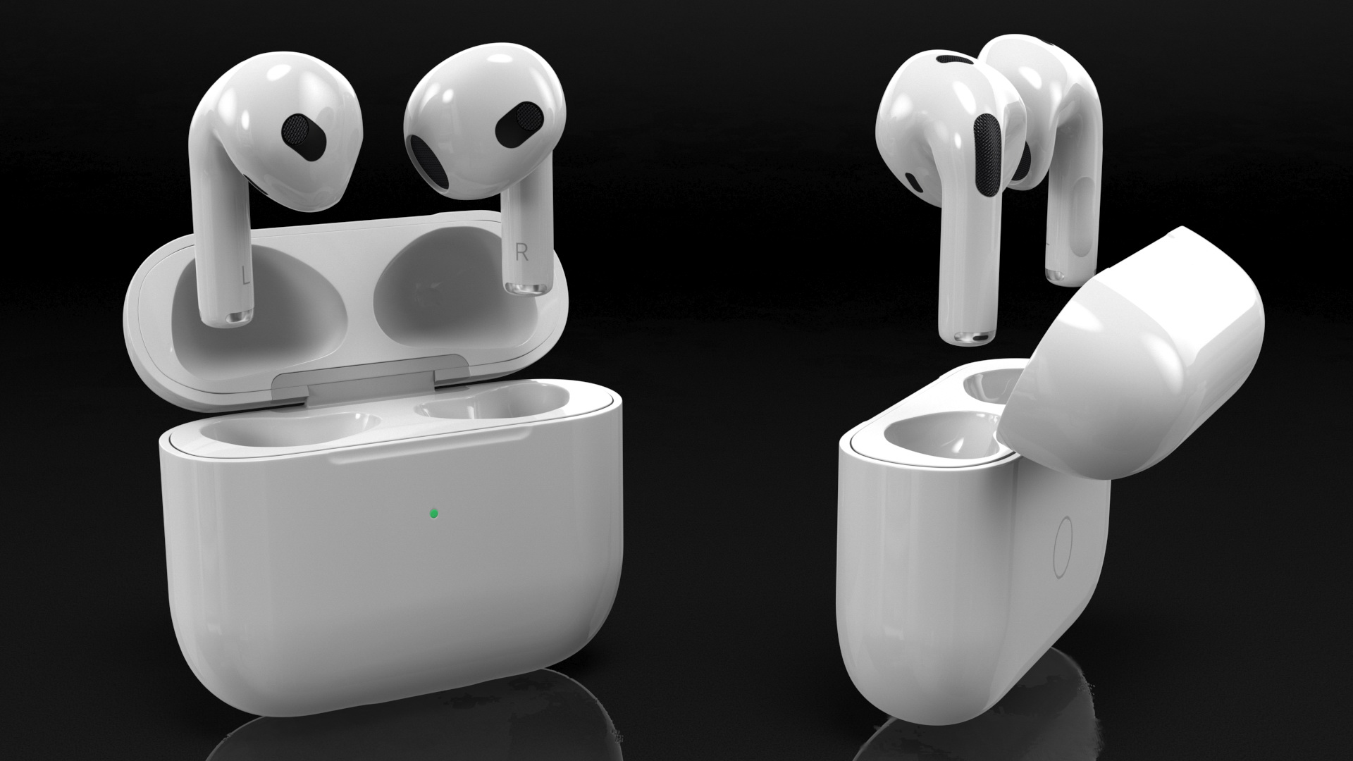 3D model Apple AirPods 3 with Case