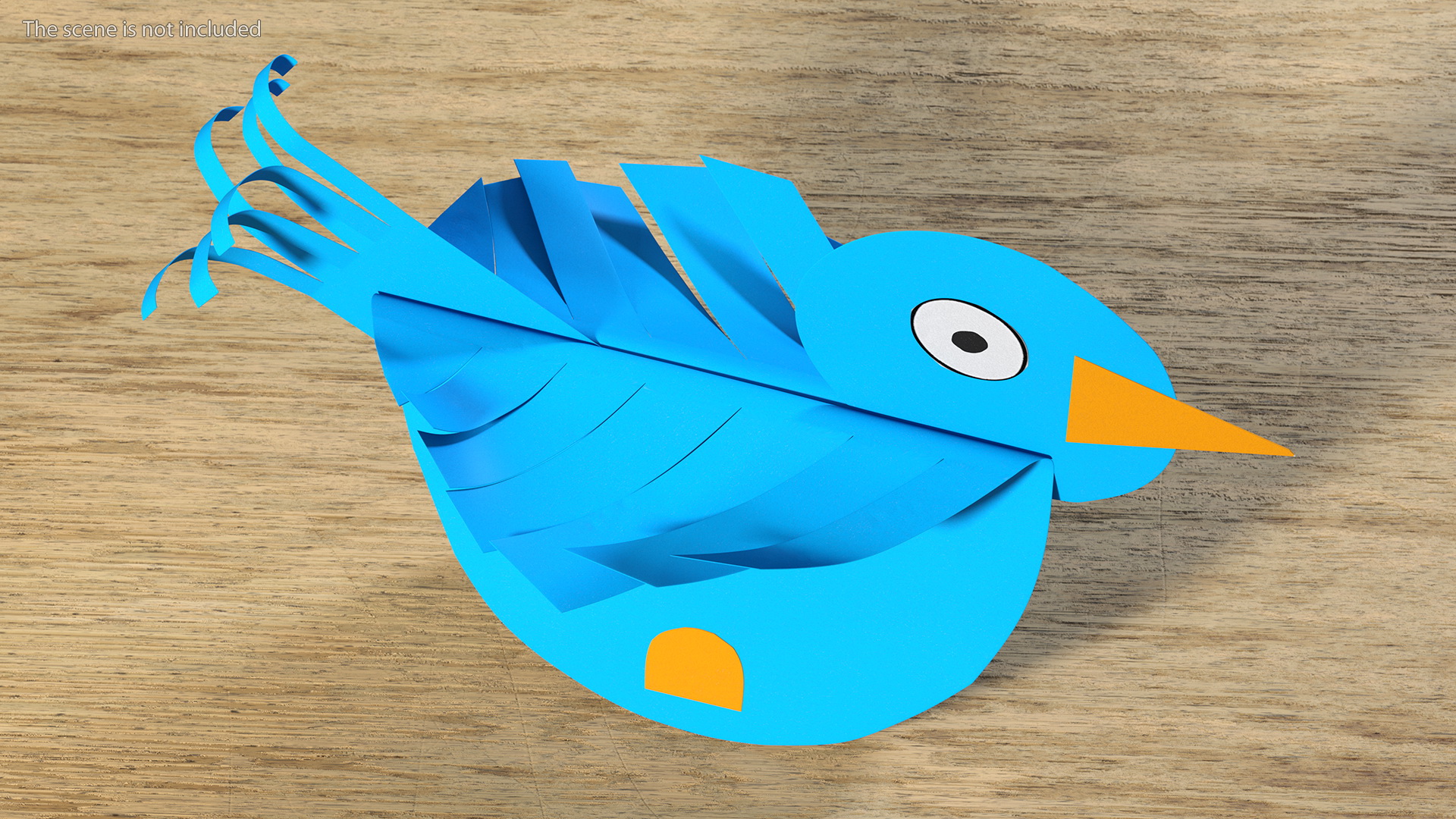 3D model Craft Paper Toy Bird