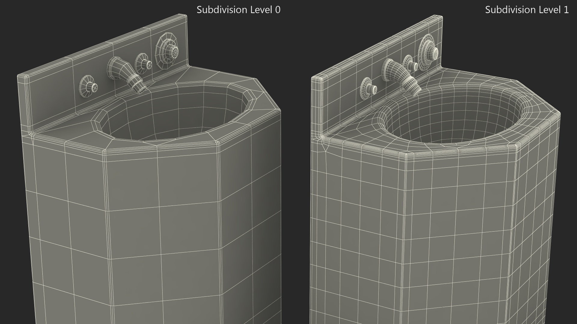 Combined Prison Toilet American Style 3D