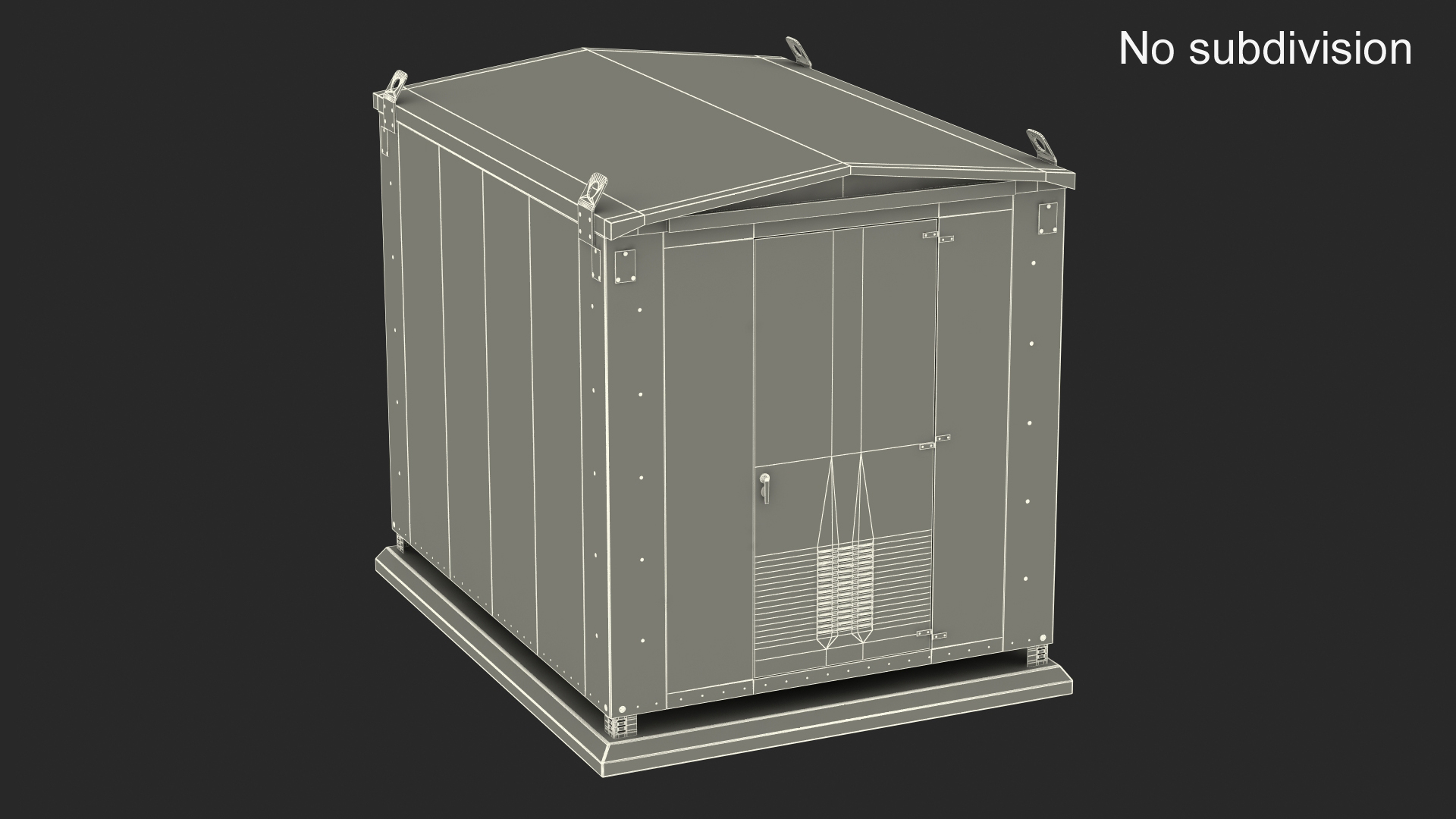 3D Old Large Railway Relay Cabinet