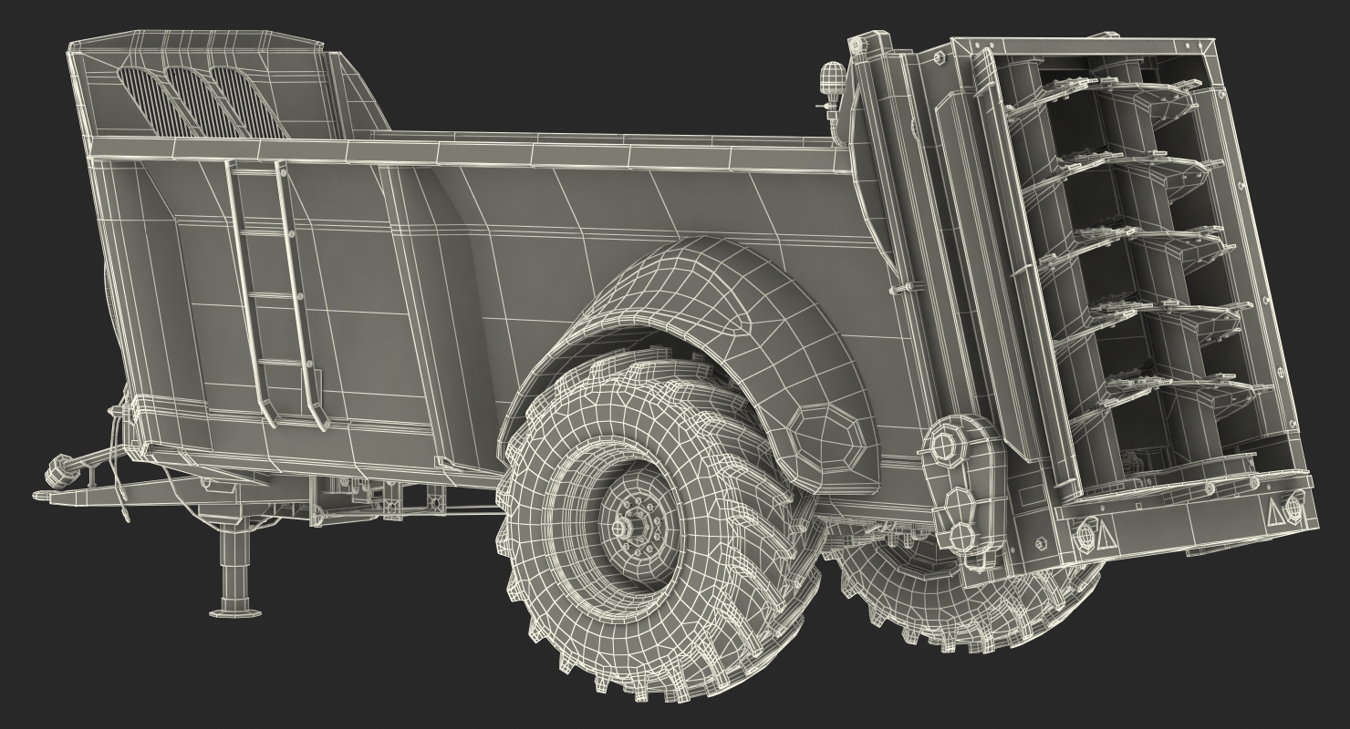 3D model Sodimac Rafal 3300 Spreader Dirty Rigged