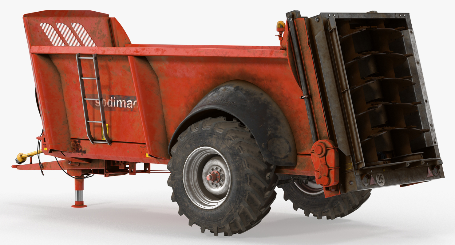 3D model Sodimac Rafal 3300 Spreader Dirty Rigged