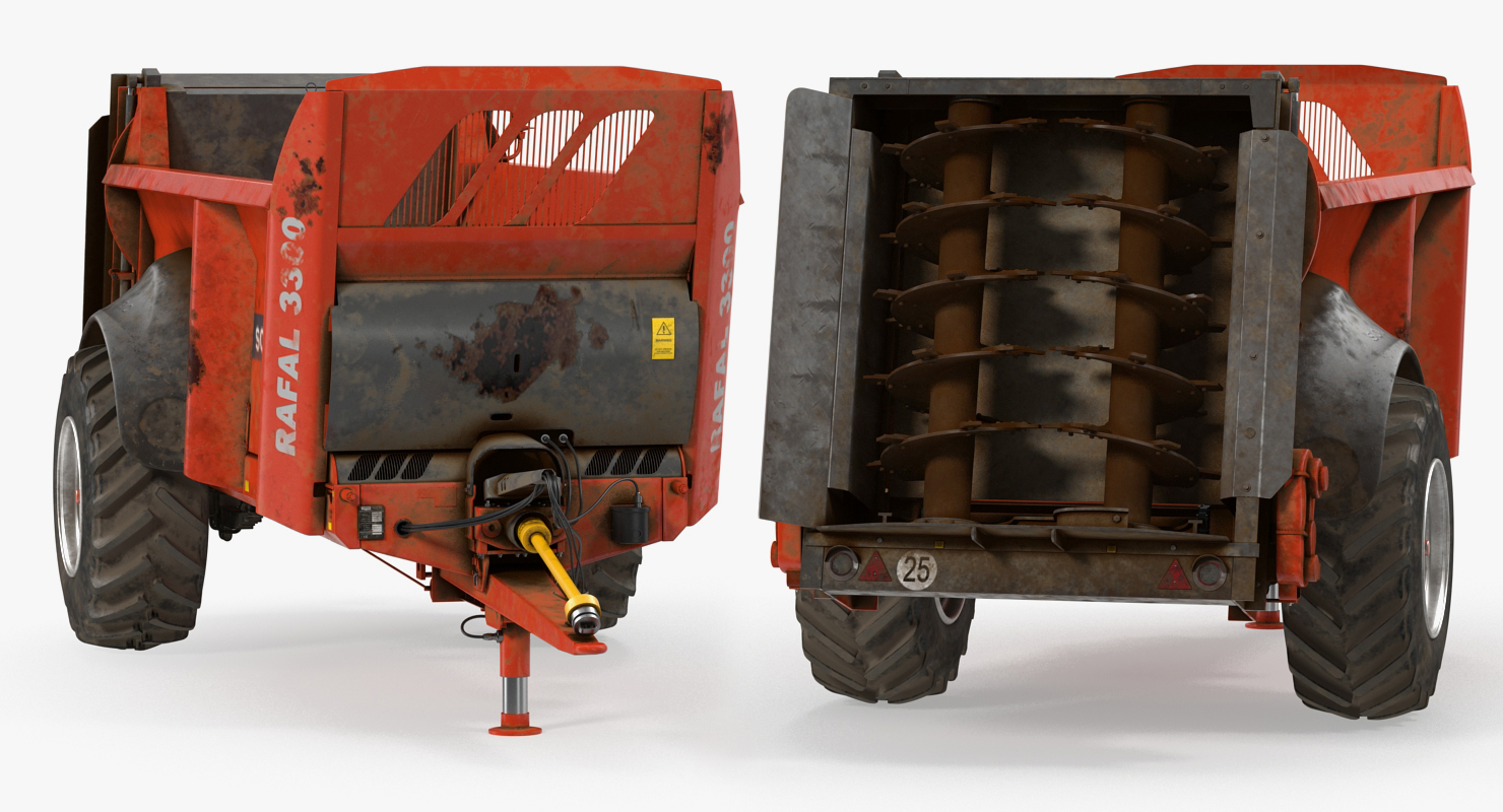 3D model Sodimac Rafal 3300 Spreader Dirty Rigged