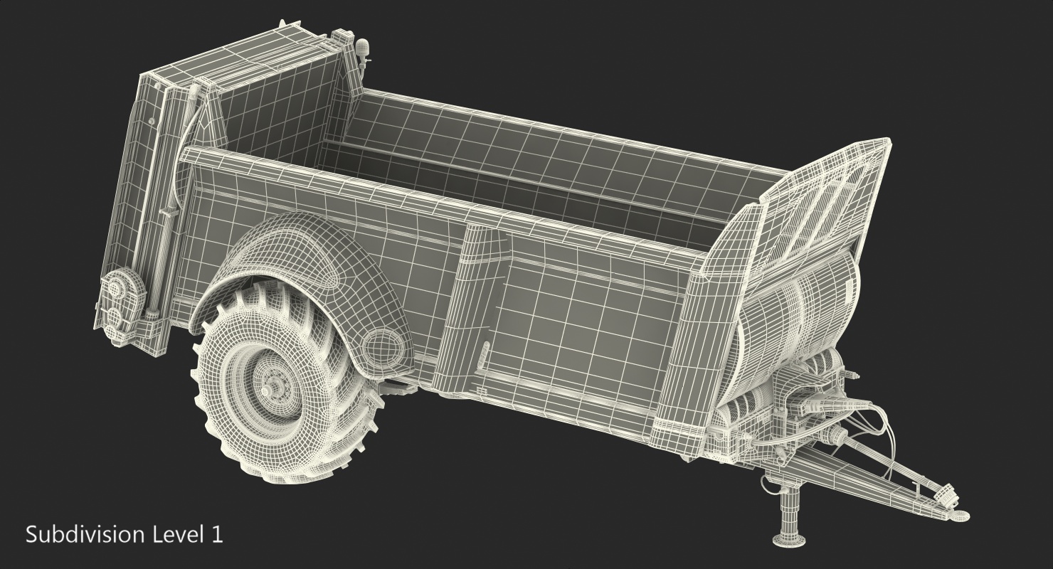 3D model Sodimac Rafal 3300 Spreader Dirty Rigged