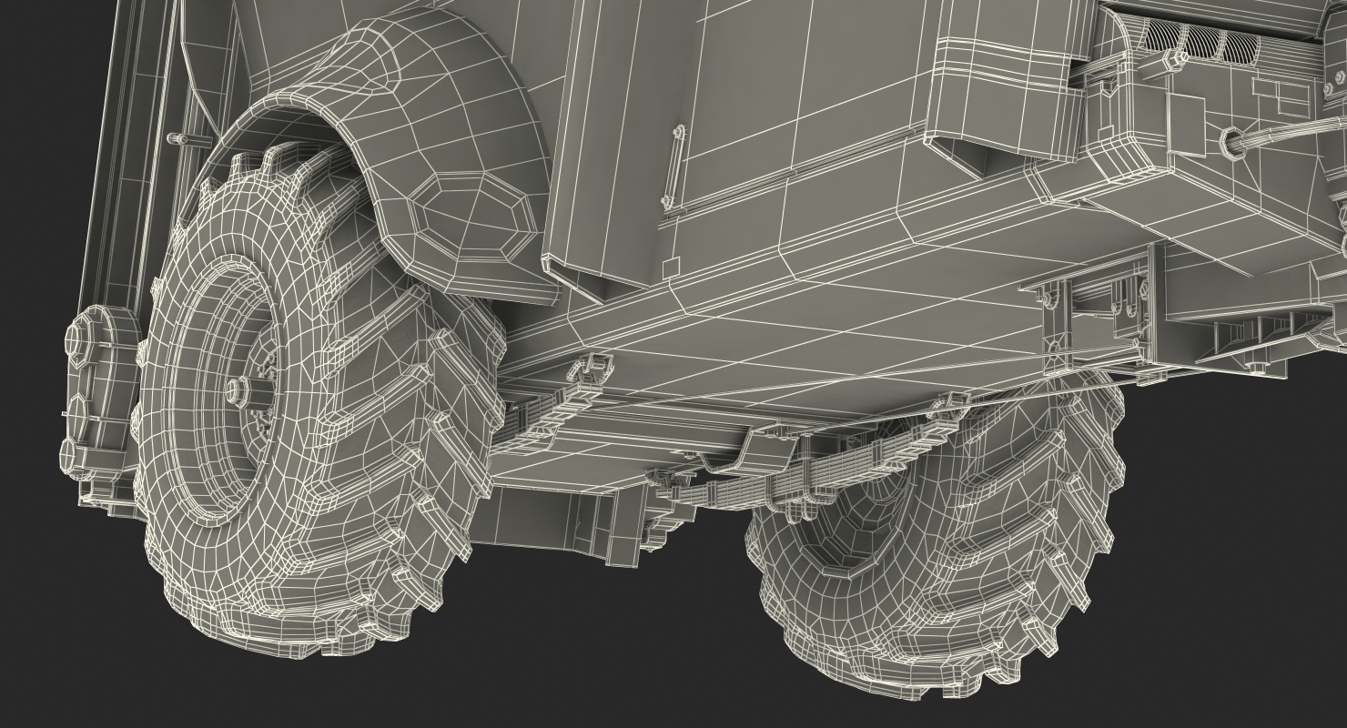 3D model Sodimac Rafal 3300 Spreader Dirty Rigged