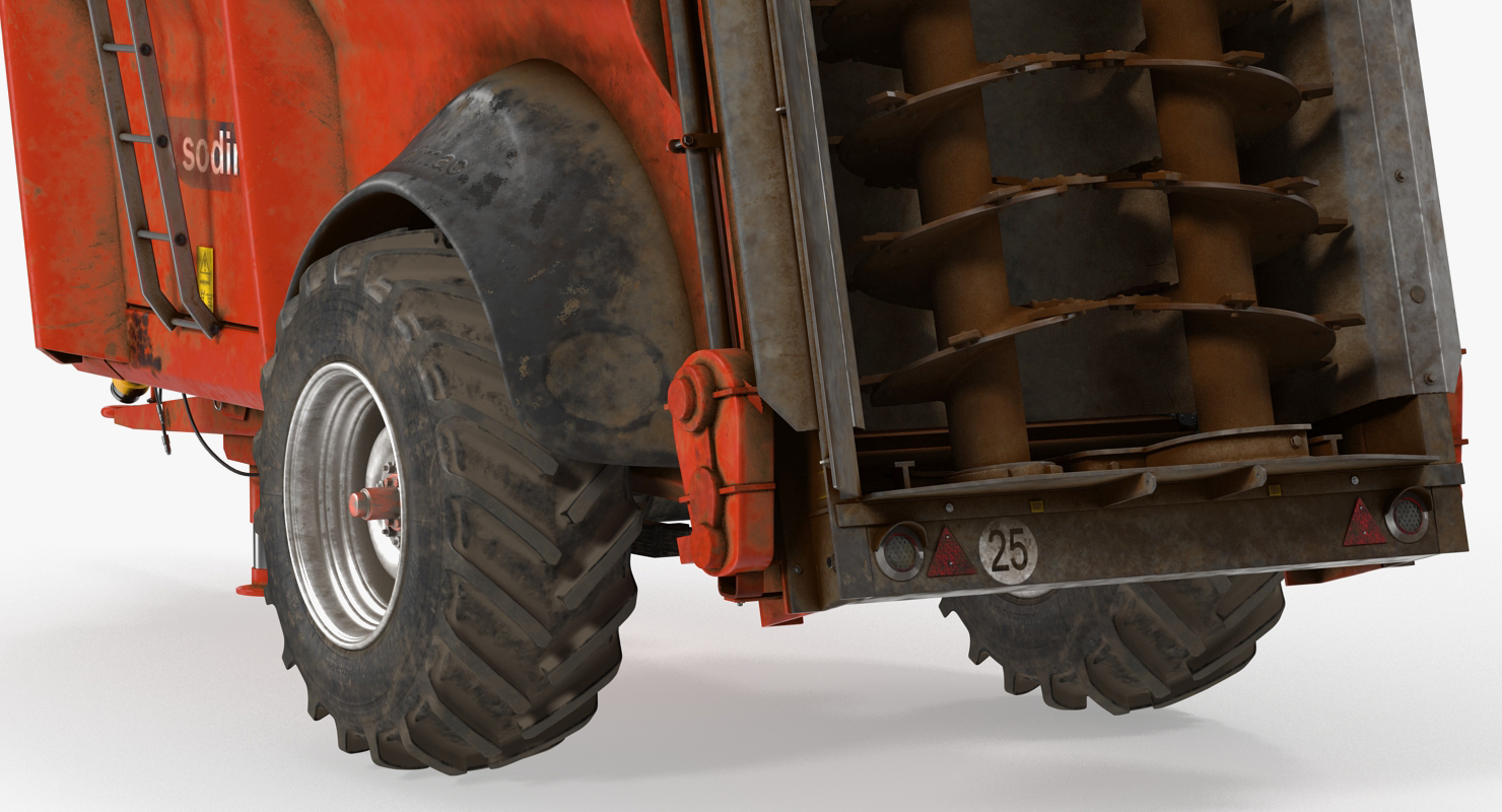 3D model Sodimac Rafal 3300 Spreader Dirty Rigged