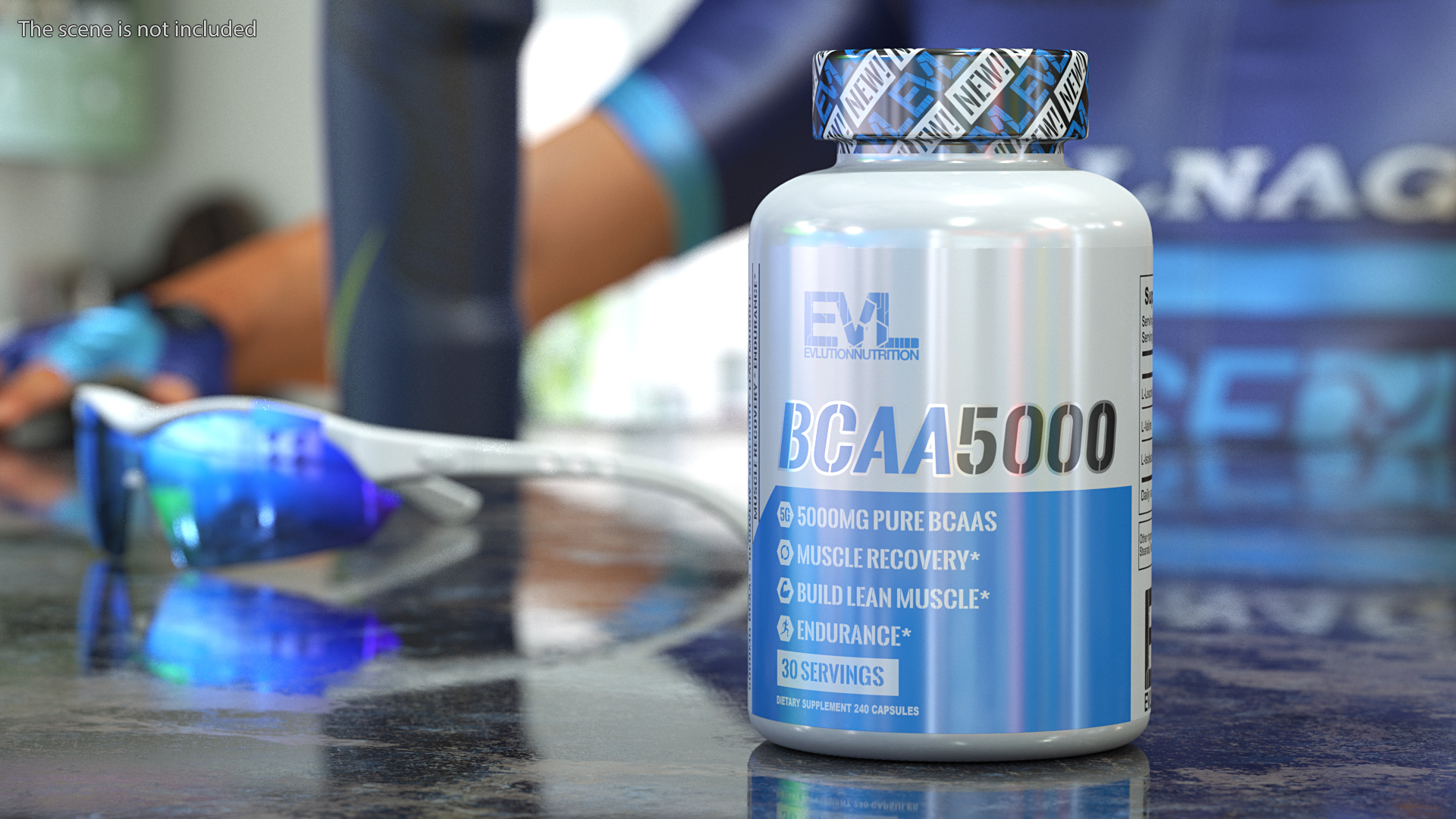 Evlution Nutrition BCAA 5000 Powder 5 Grams of BCAAs 3D