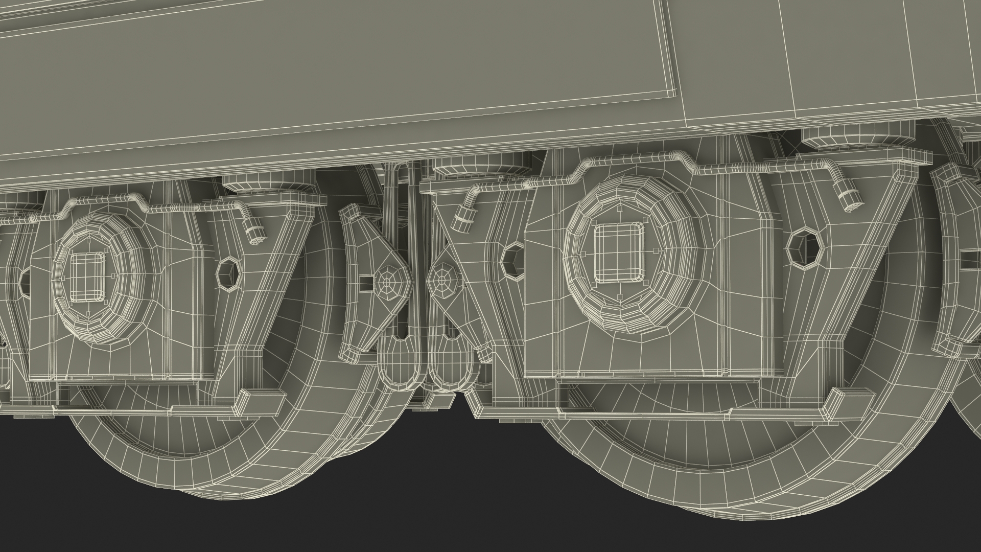 3D New York Central Hudson Train Rigged