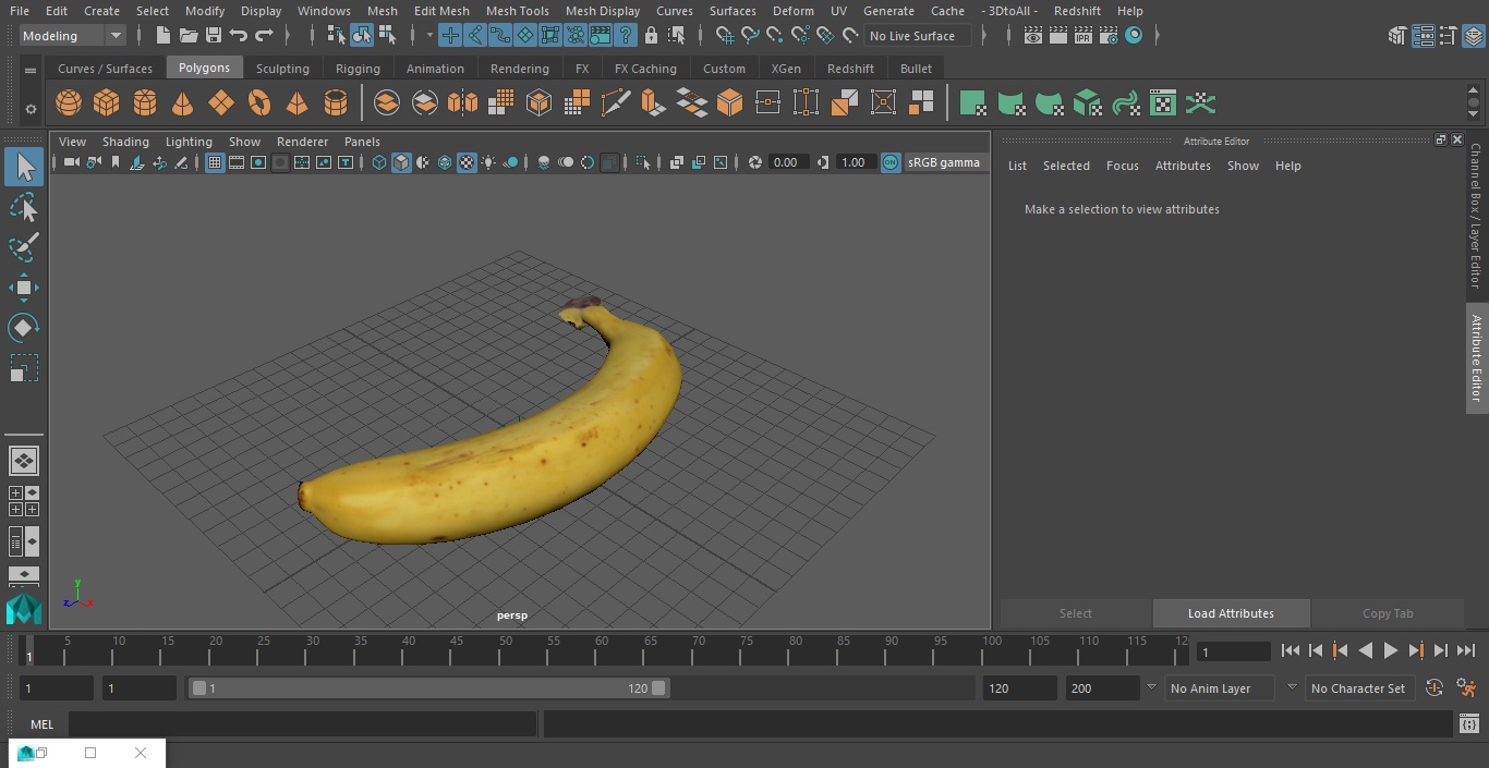 3D model Banana