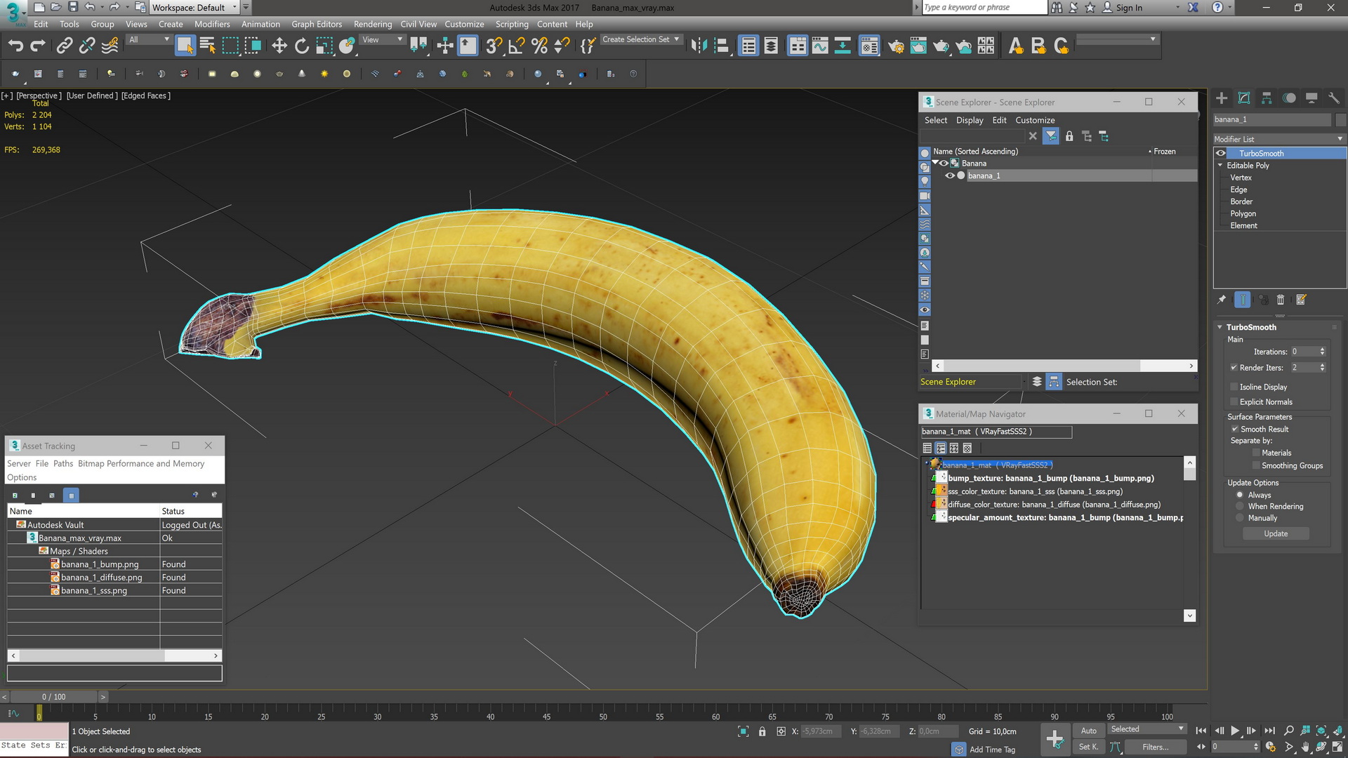 3D model Banana