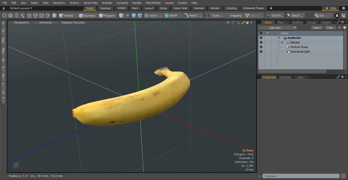 3D model Banana