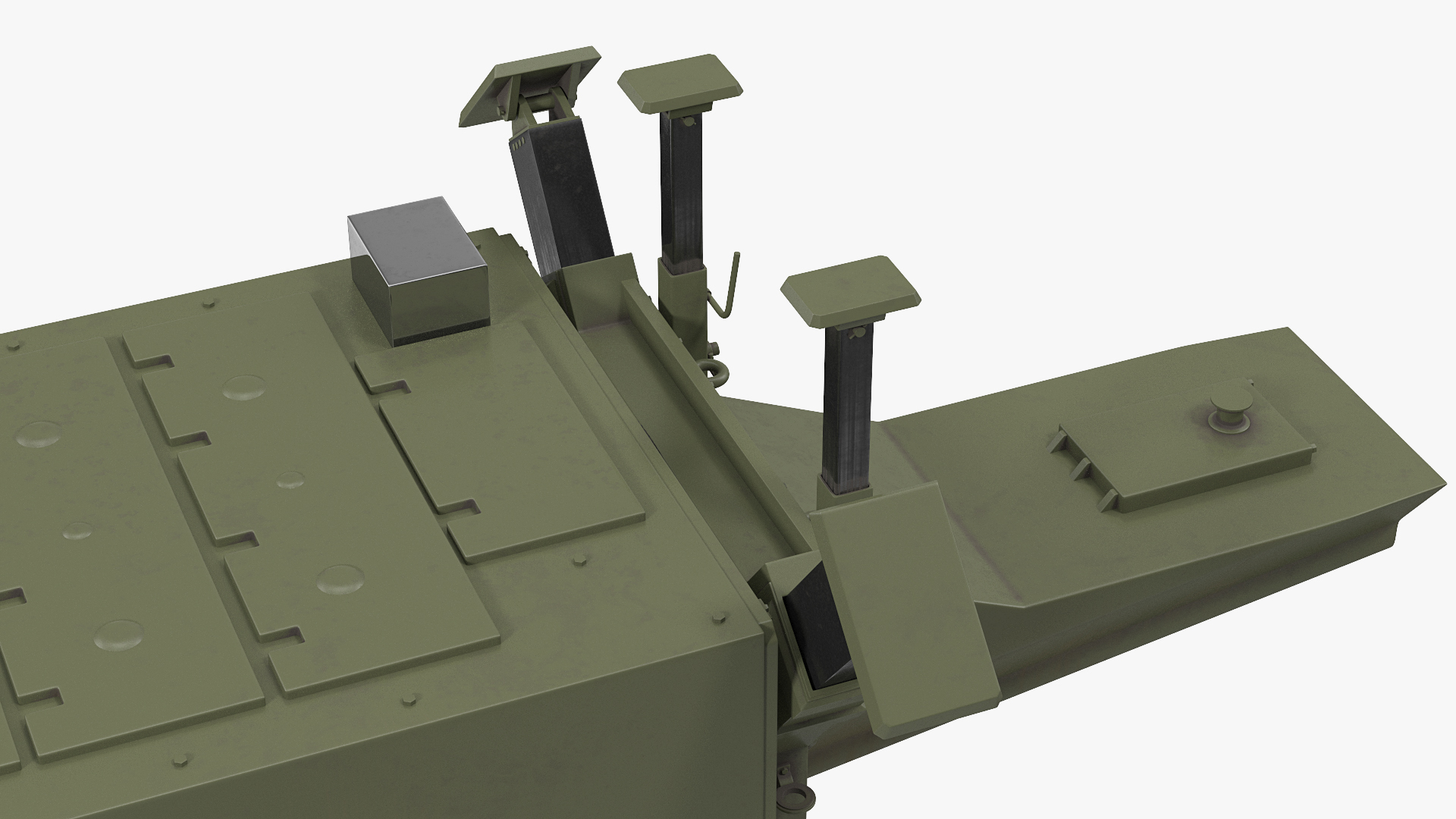 Surveillance Transportable Radar TPY2 Rigged 3D model