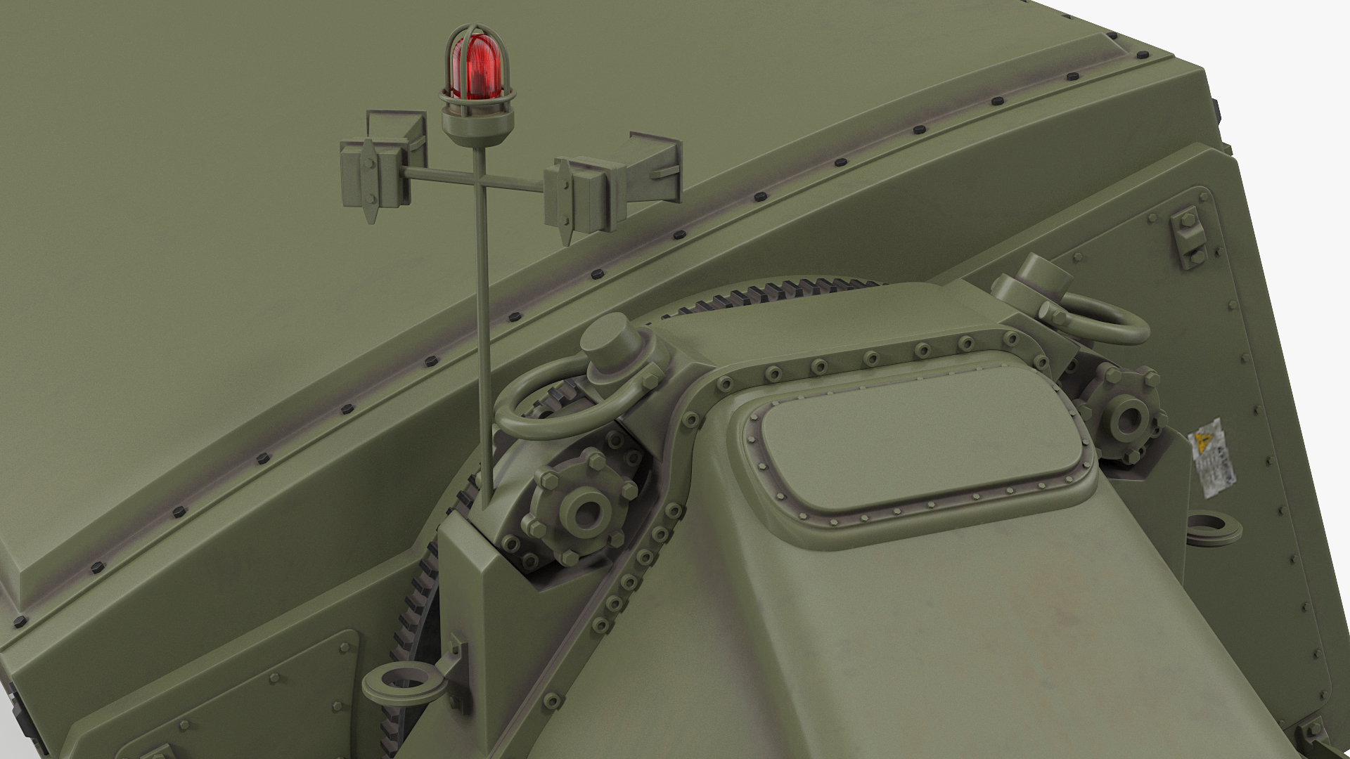 Surveillance Transportable Radar TPY2 Rigged 3D model