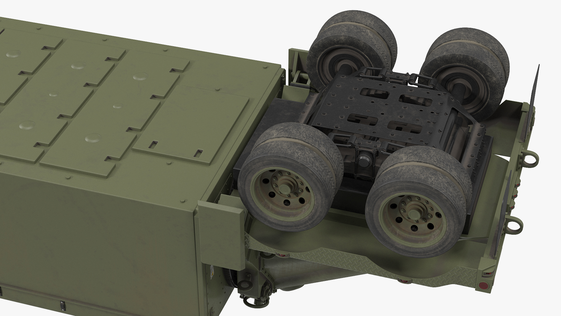 Surveillance Transportable Radar TPY2 Rigged 3D model