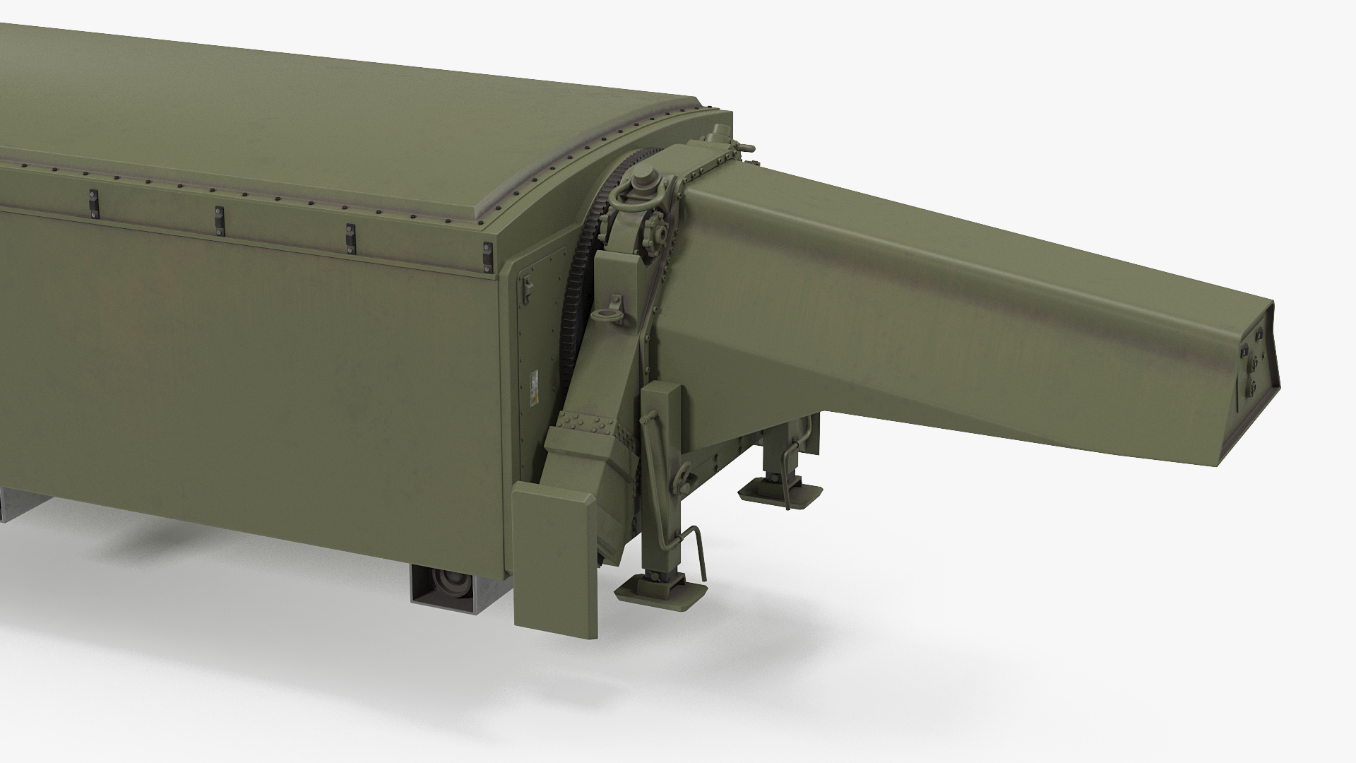 Surveillance Transportable Radar TPY2 Rigged 3D model