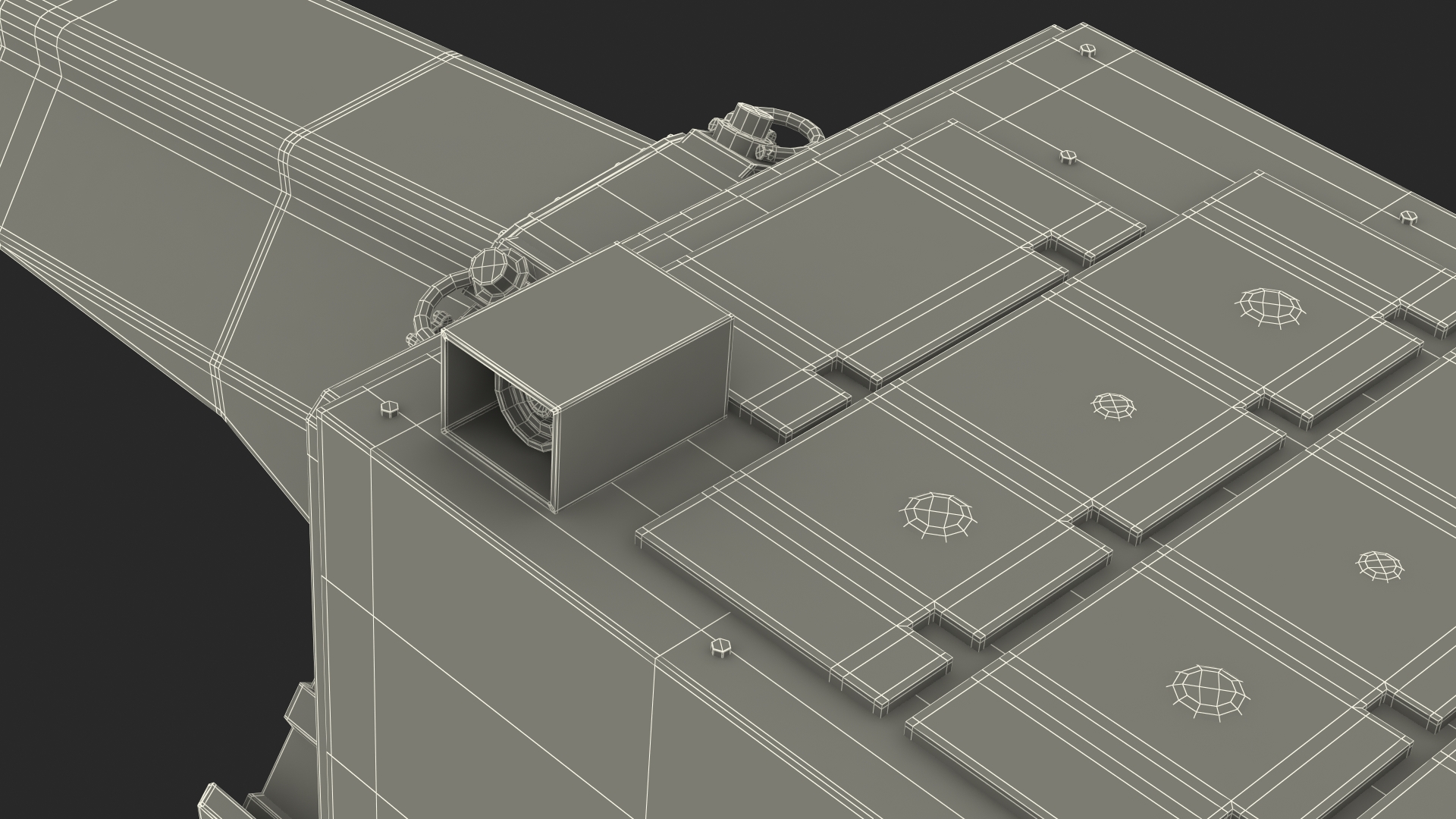 Surveillance Transportable Radar TPY2 Rigged 3D model