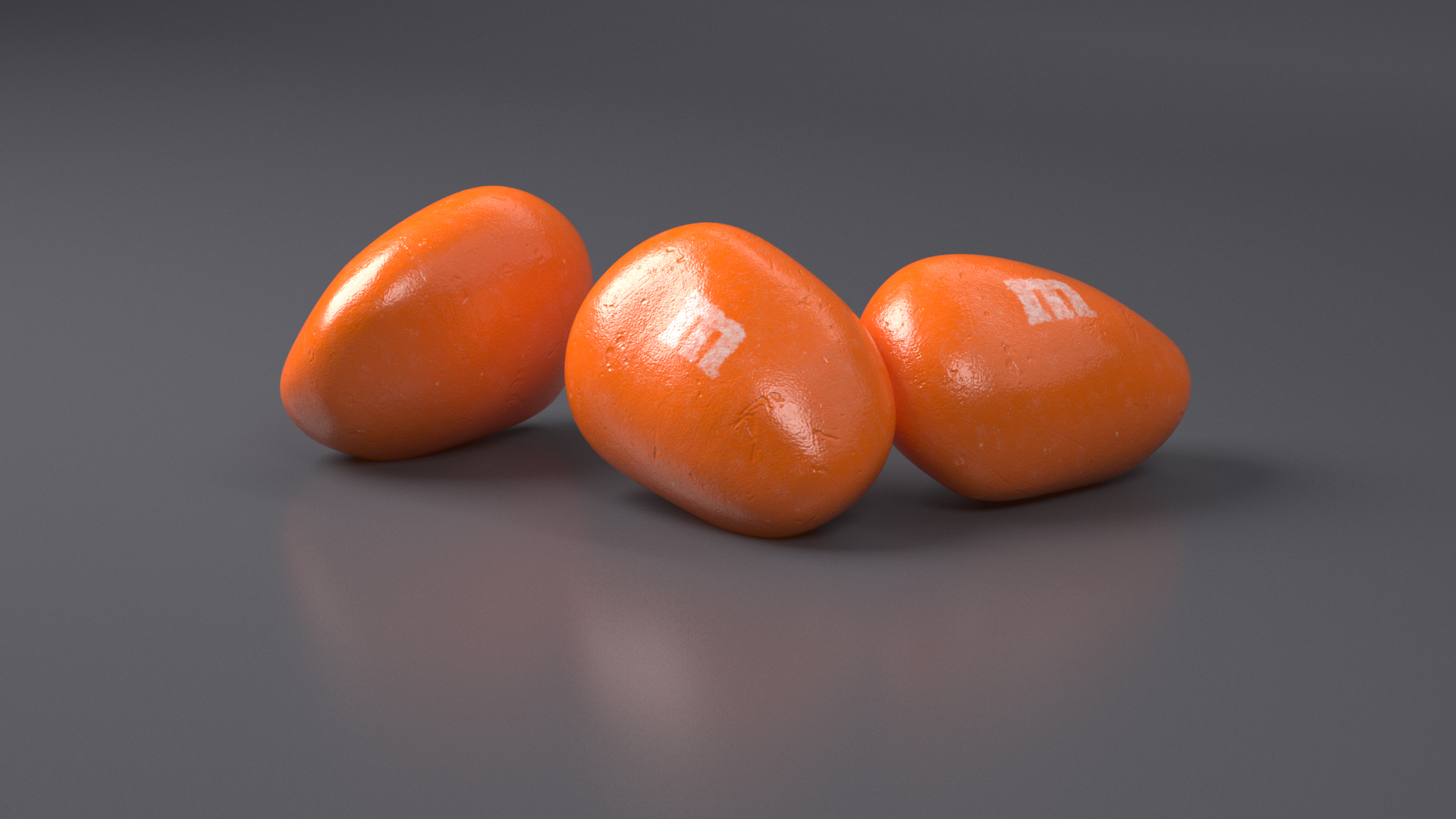 3D model M and Ms Nut Candy Orange