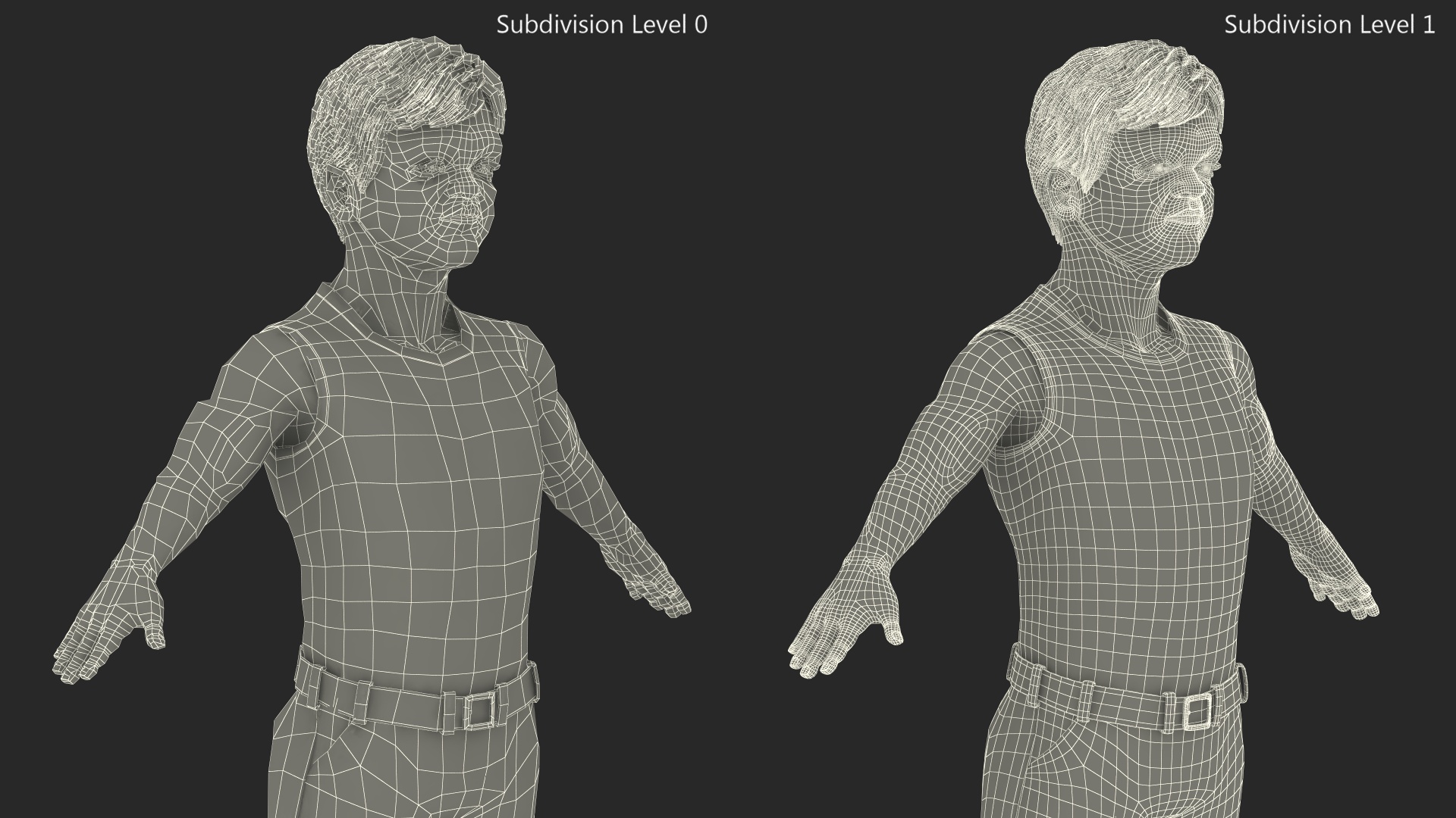 3D Character Dwarf Man Summer Style Rigged for Maya model