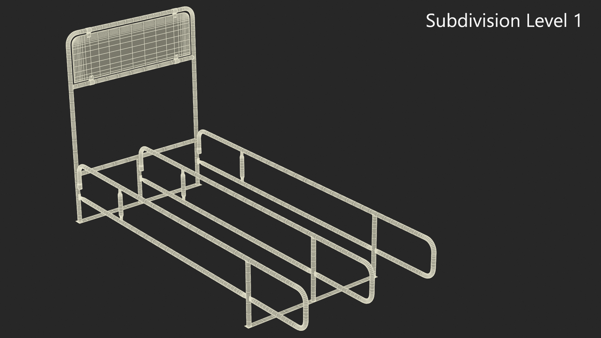 3D Grocery Cart Double Corral