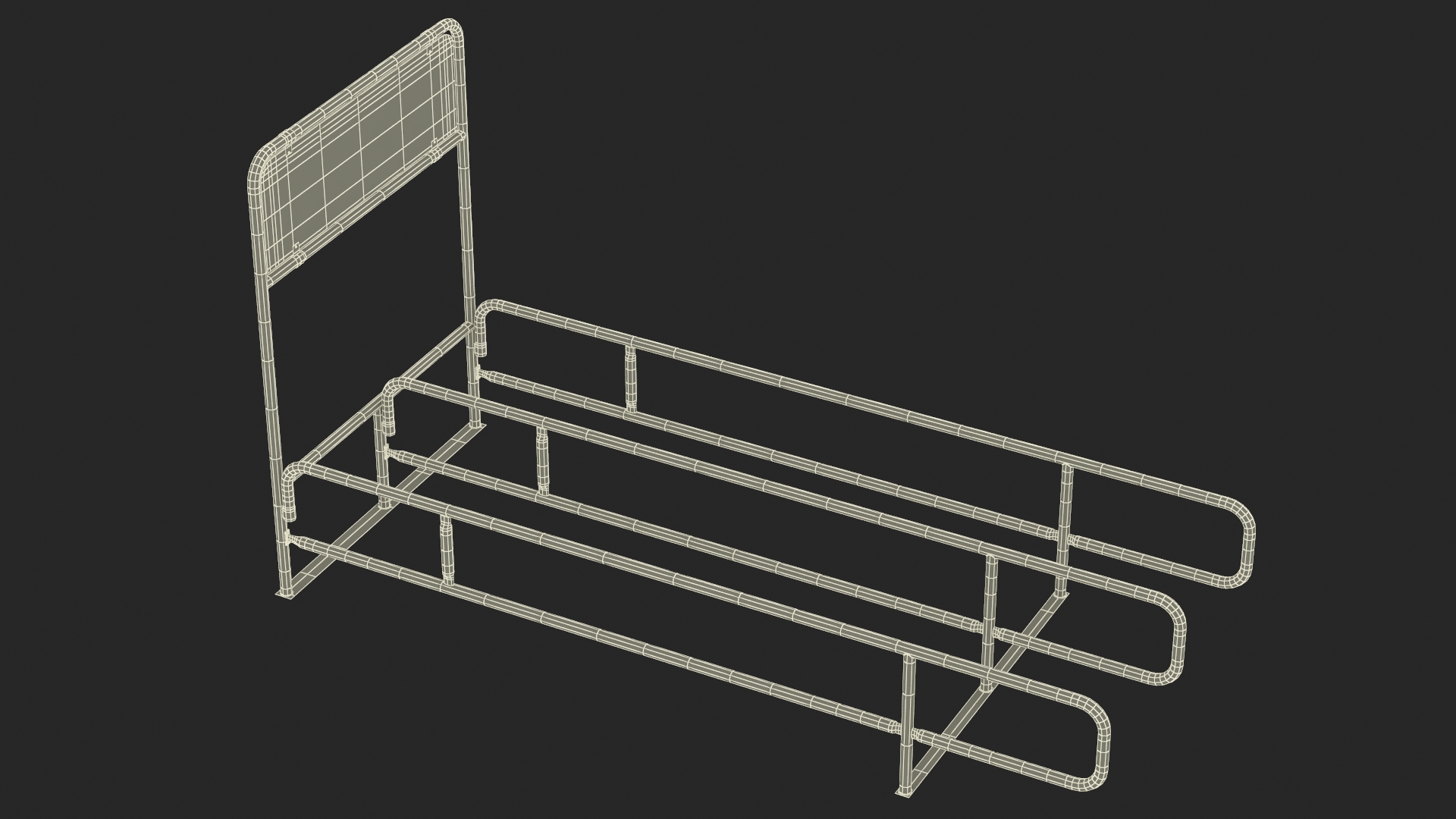 3D Grocery Cart Double Corral