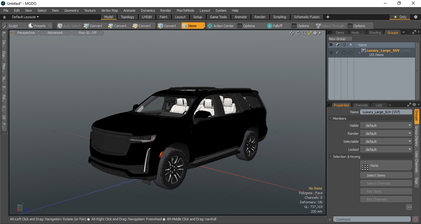 3D Luxury Large SUV