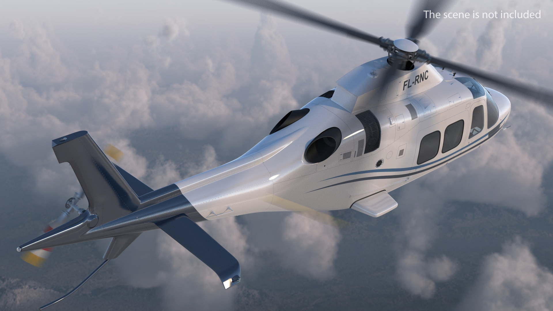 Agusta AW109S Grand Blue 3D model