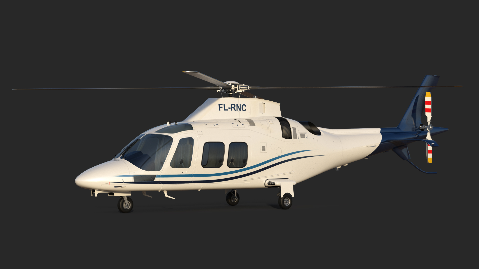 Agusta AW109S Grand Blue 3D model