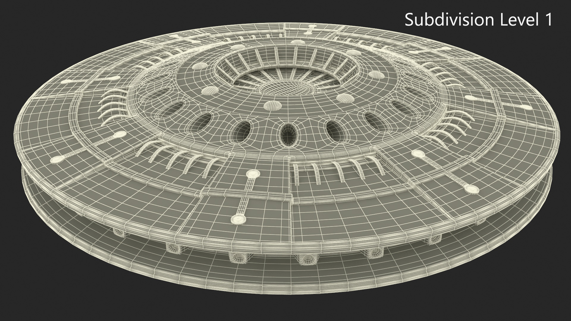 3D model Sci-fi UFO