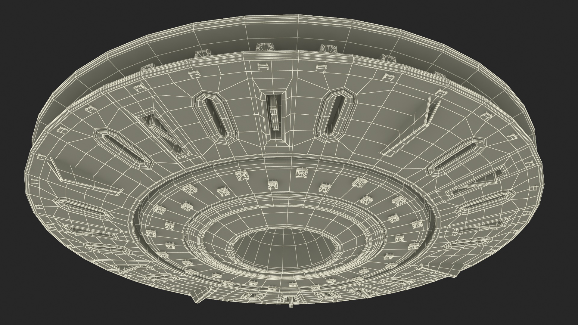 3D model Sci-fi UFO