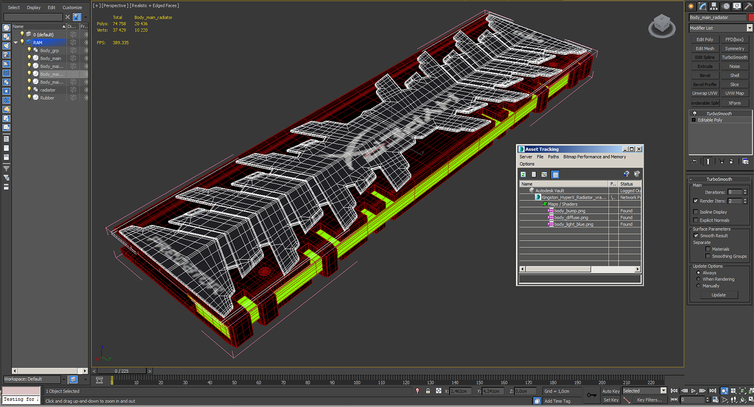 Kingston HyperX Radiator 3D model