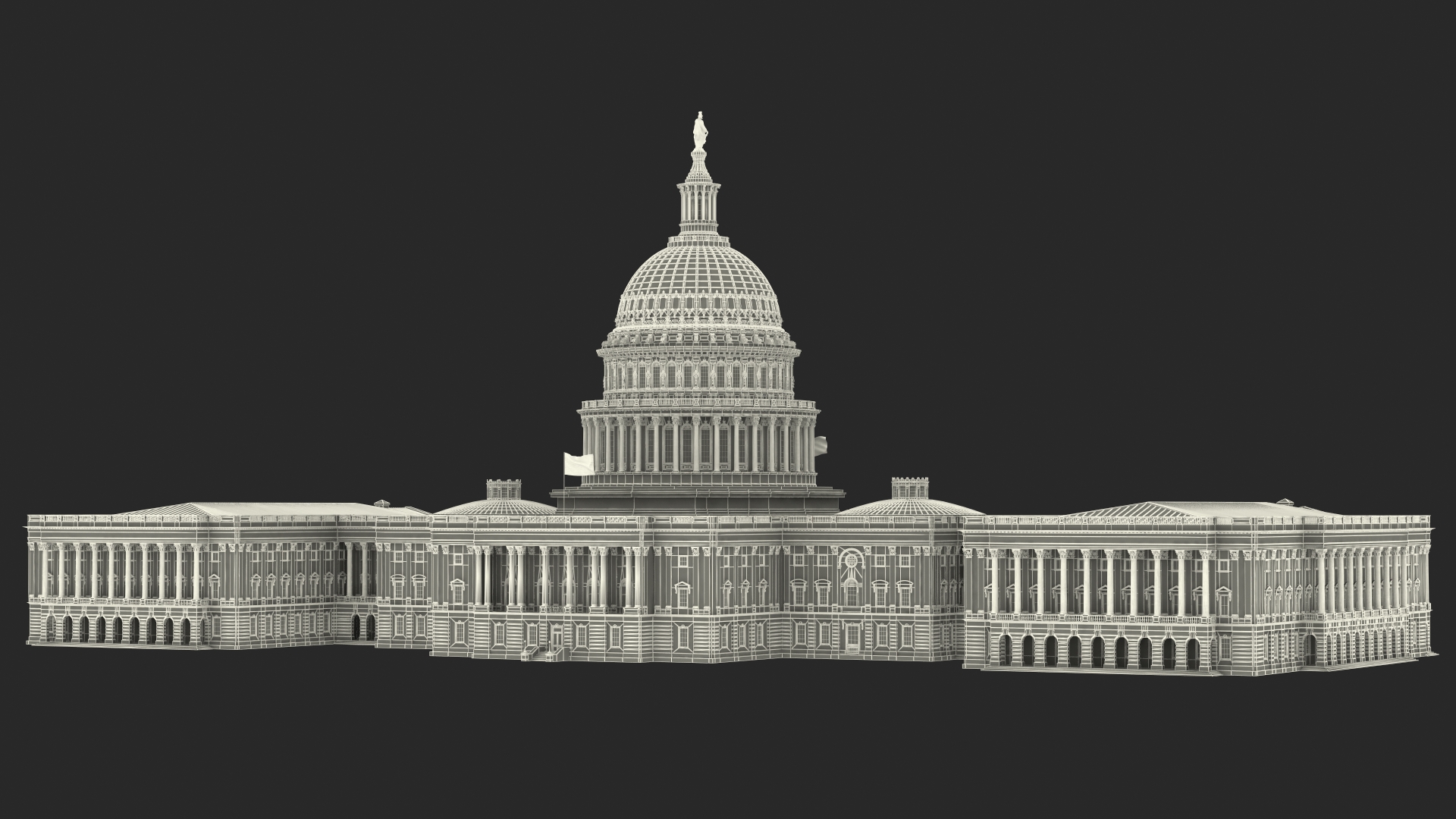 3D model United States Capitol Building