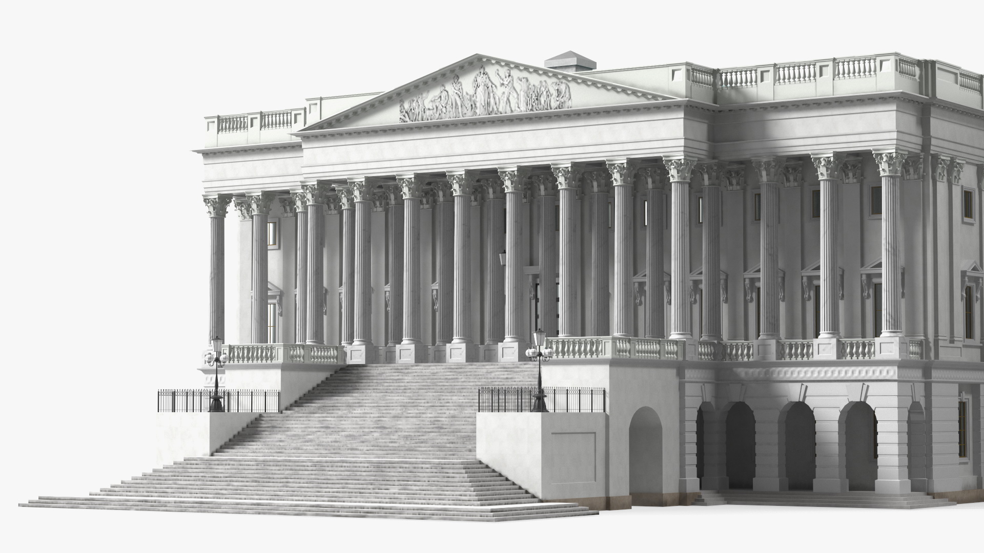 3D model United States Capitol Building