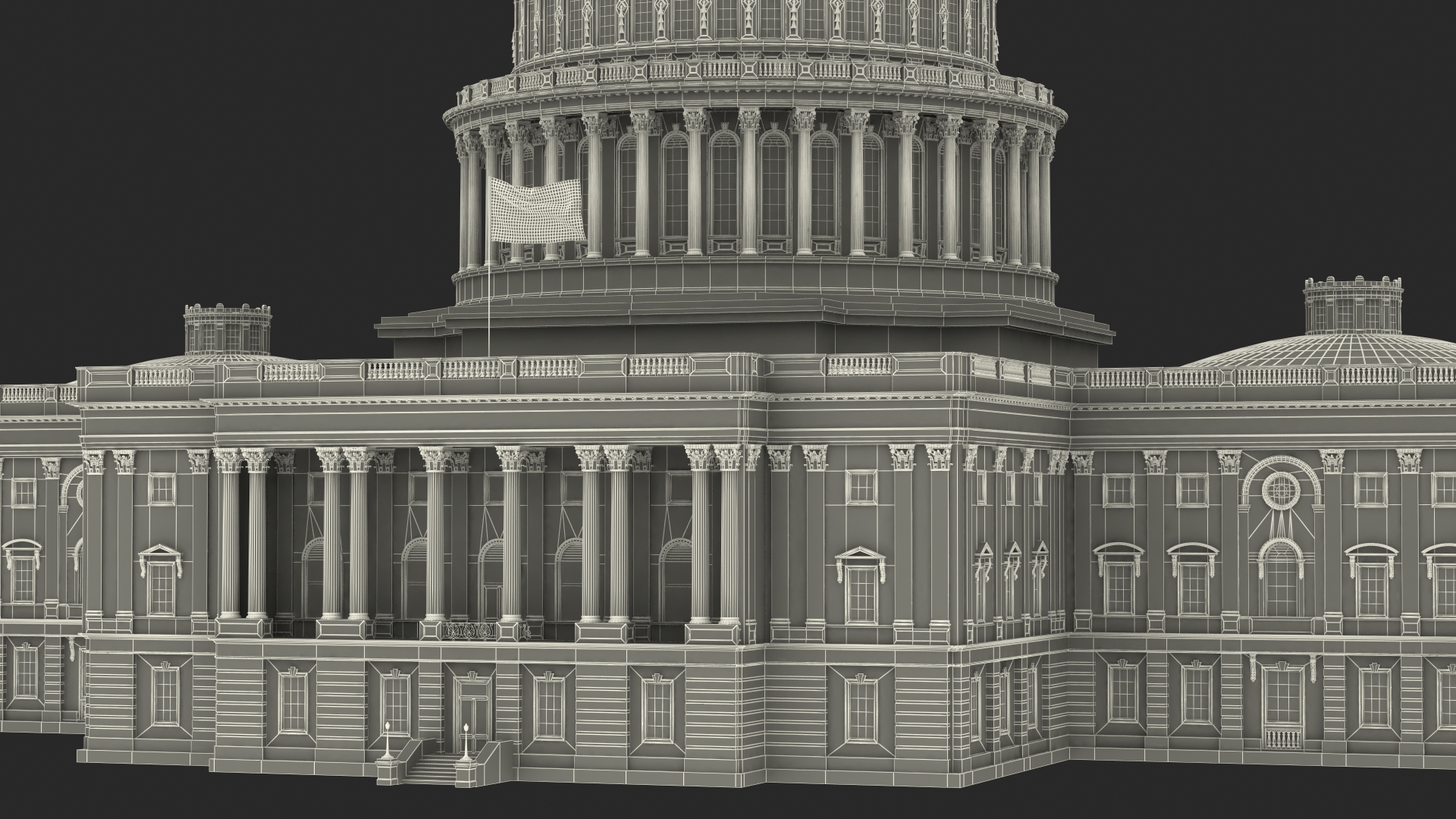 3D model United States Capitol Building