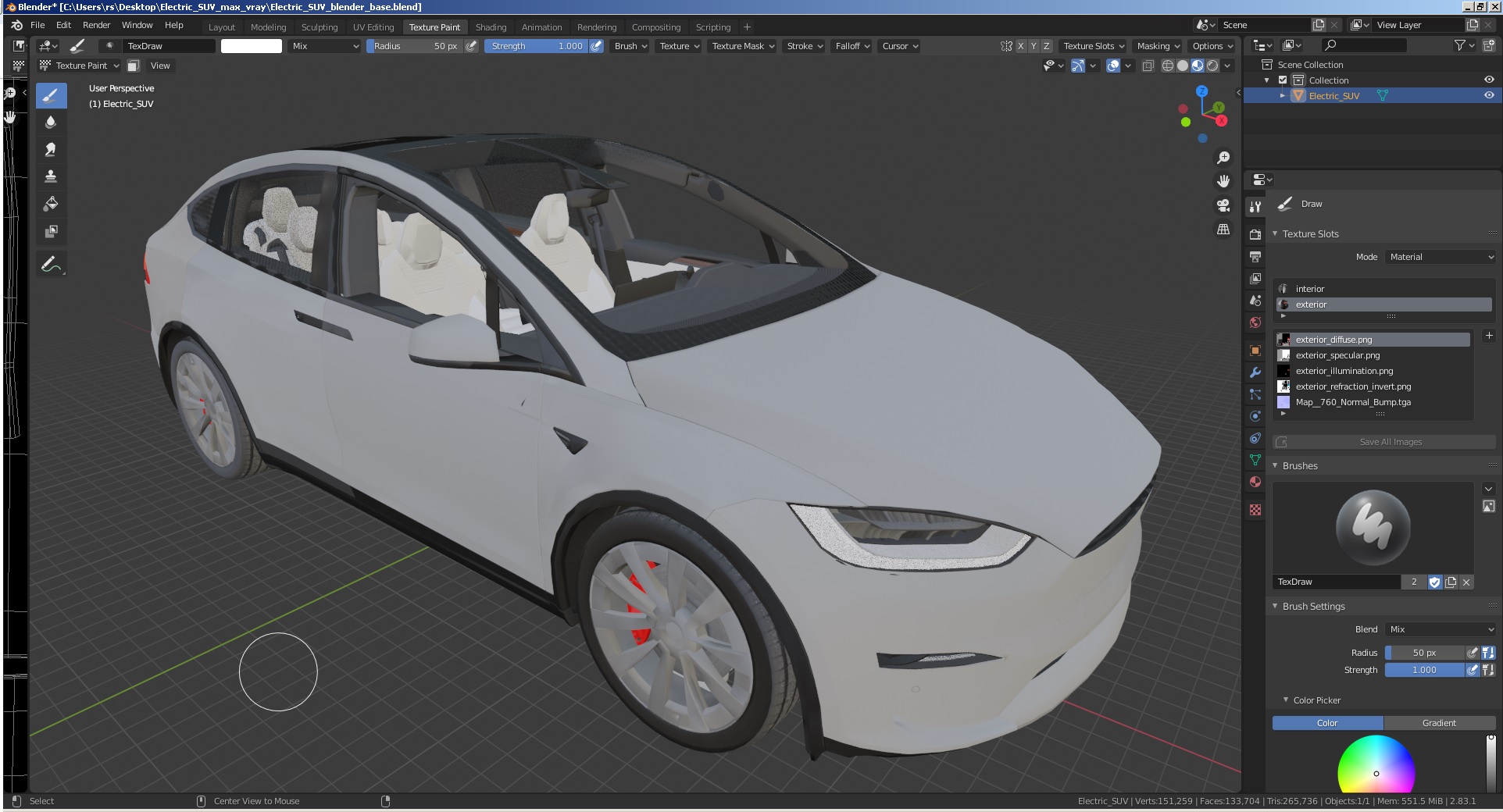 Electric SUV 3D