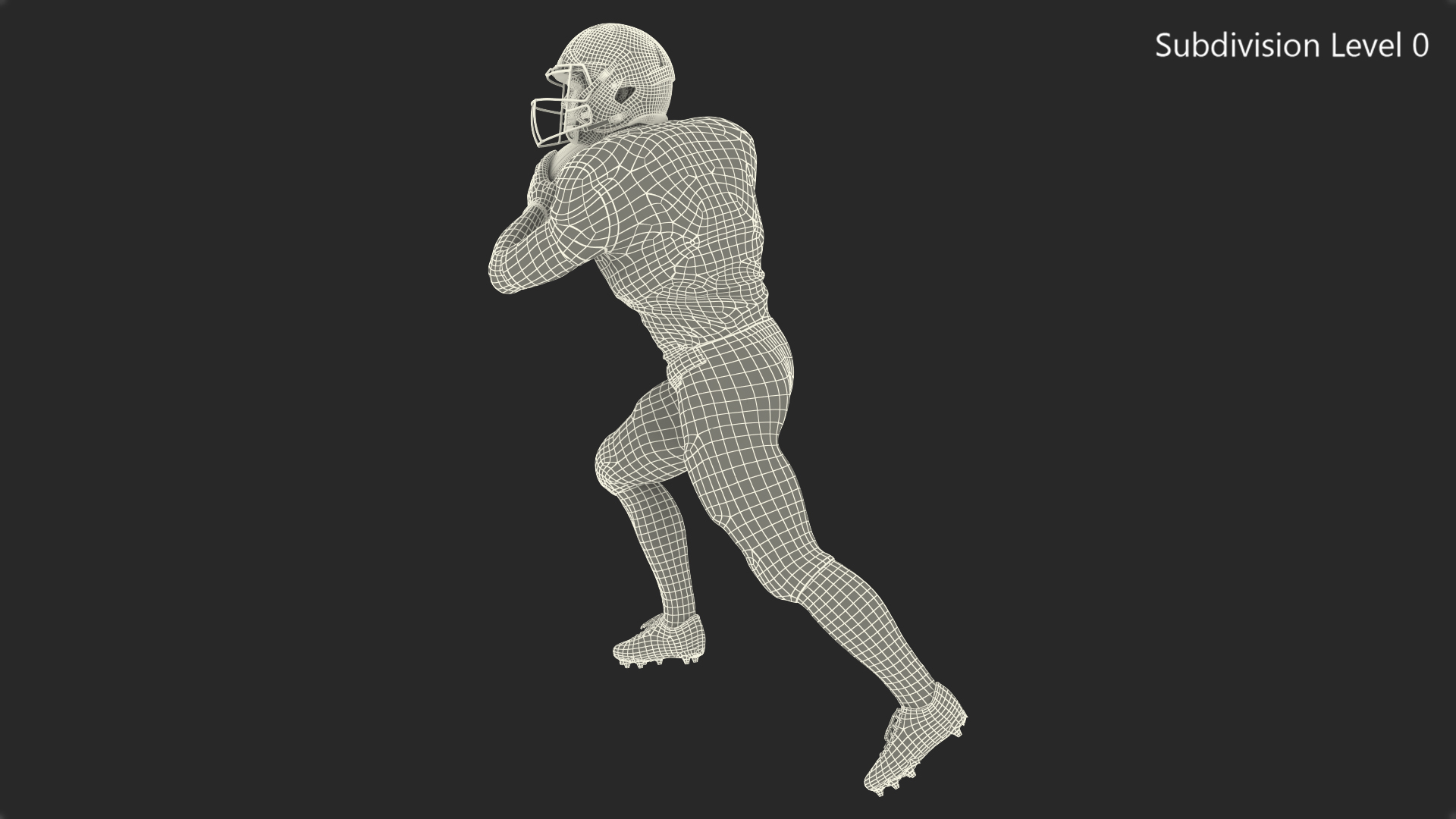 3D Tampa Bay Buccaneers American Football Player Running The Ball Fur