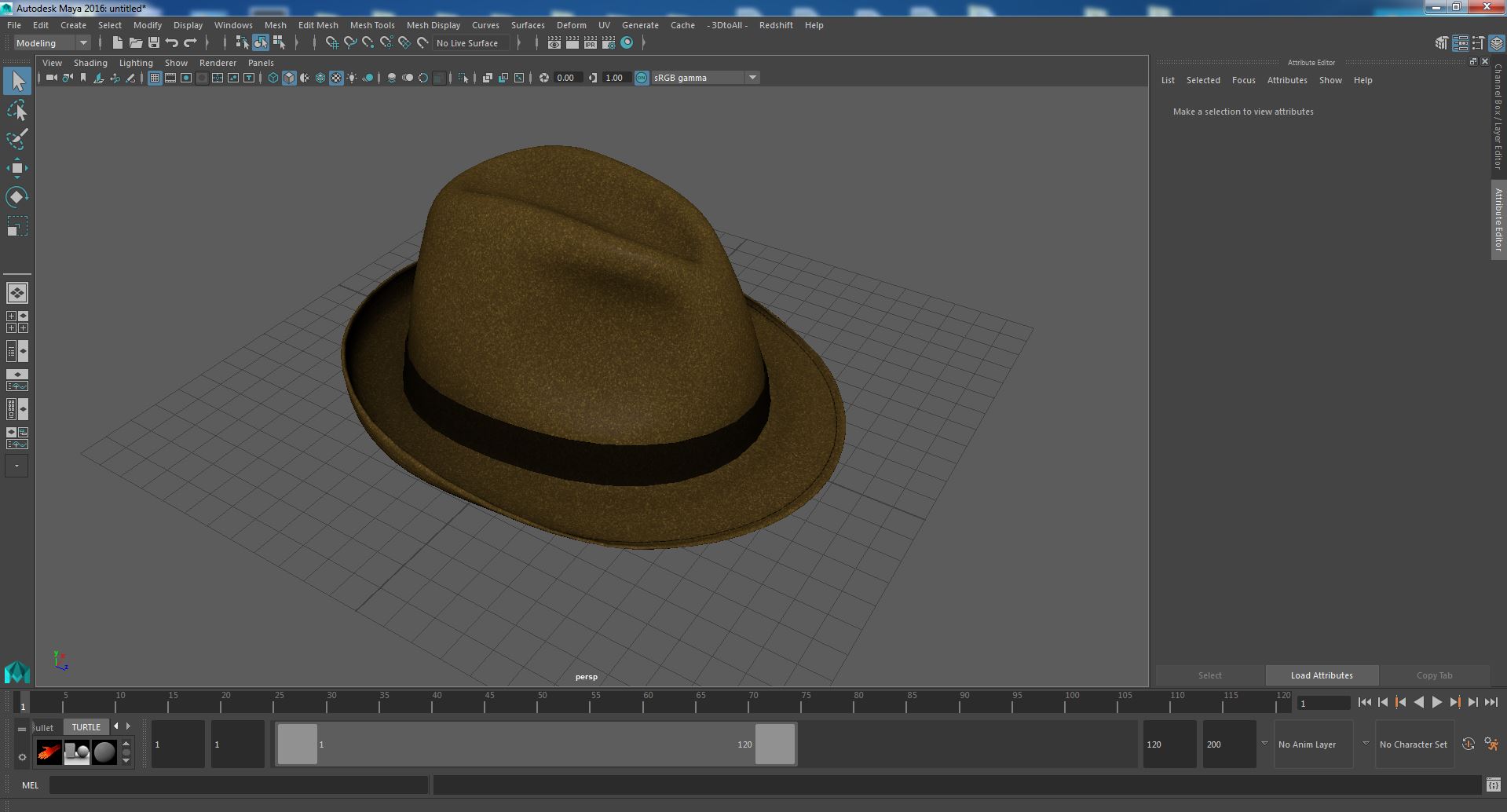 3D Classic Fedora Hat for Men