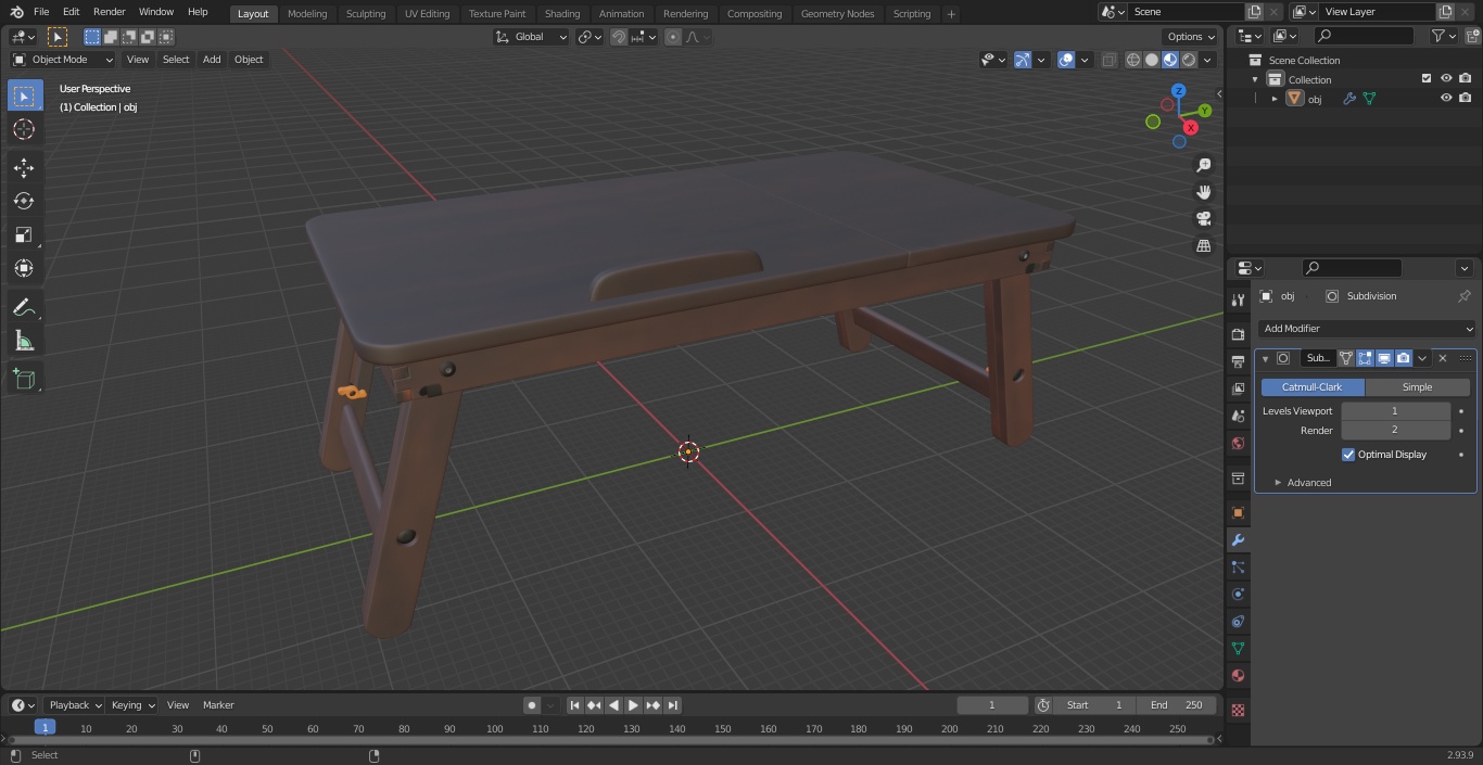 Laptop Desk Nnewvante Table Dark 3D