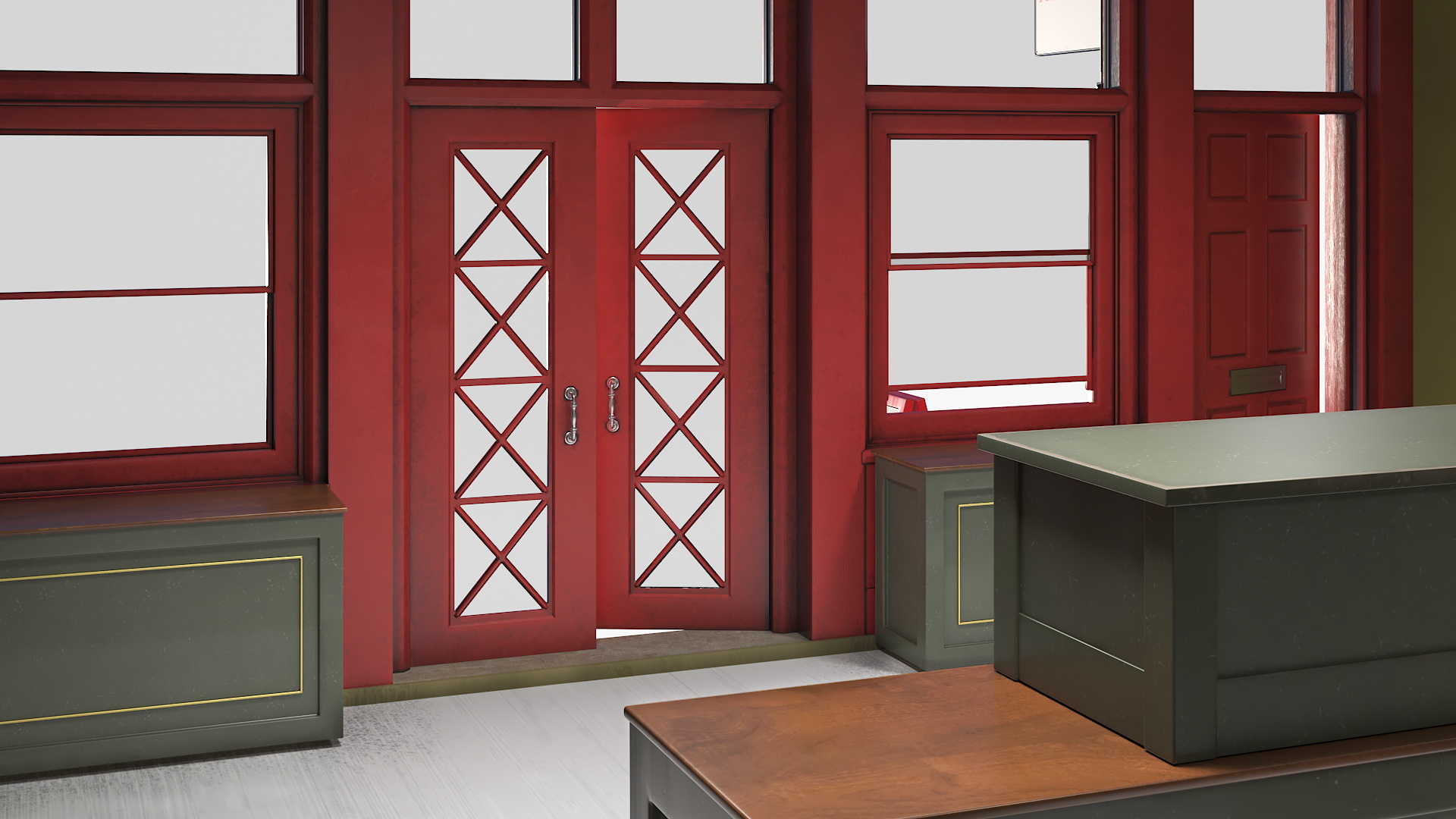 3D Interior Ground Floor Shop