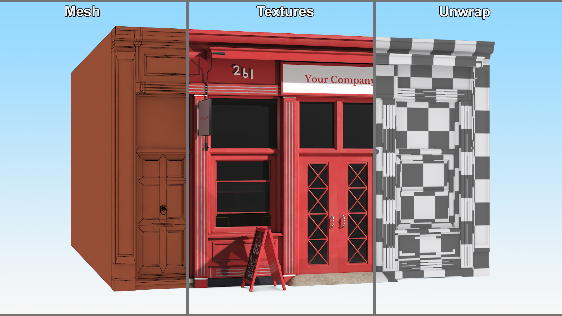 3D Interior Ground Floor Shop