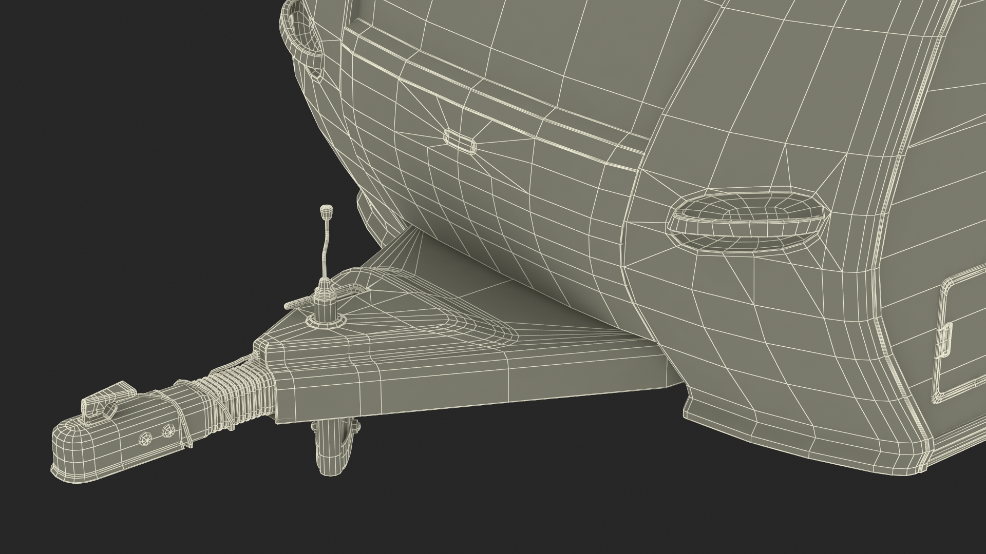 3D Hobby Caravan Trailer Rigged model