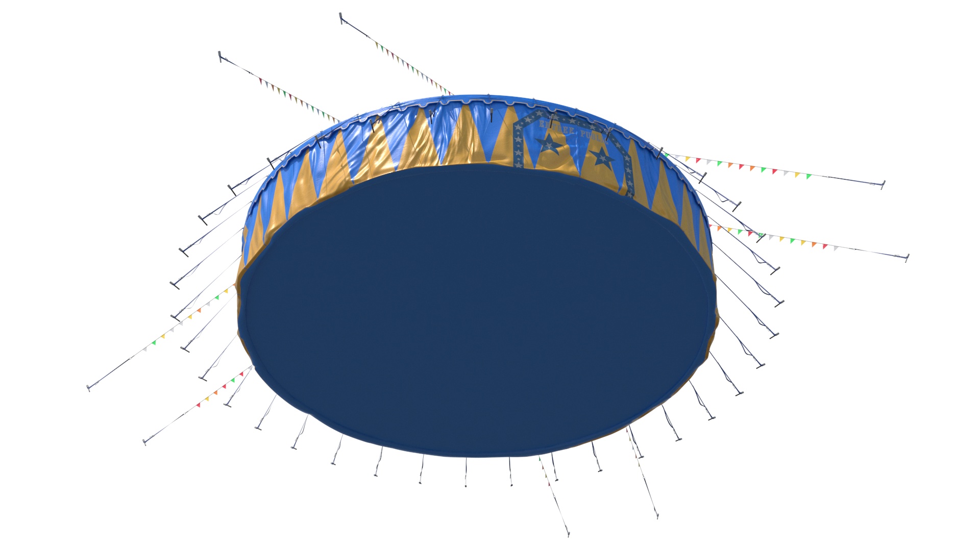 3D Traditional Circus Tent model